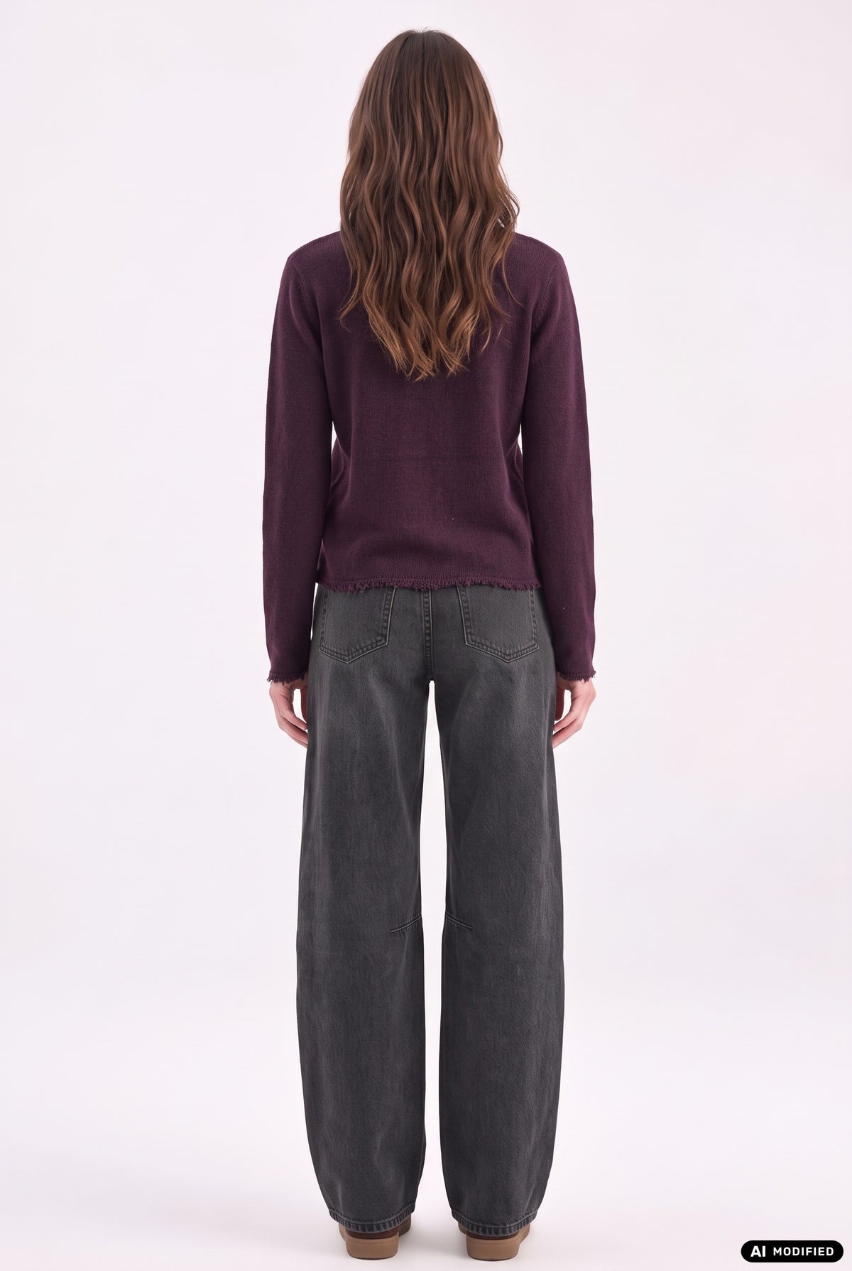 Strickjacke mit Zick-Zack Kanten