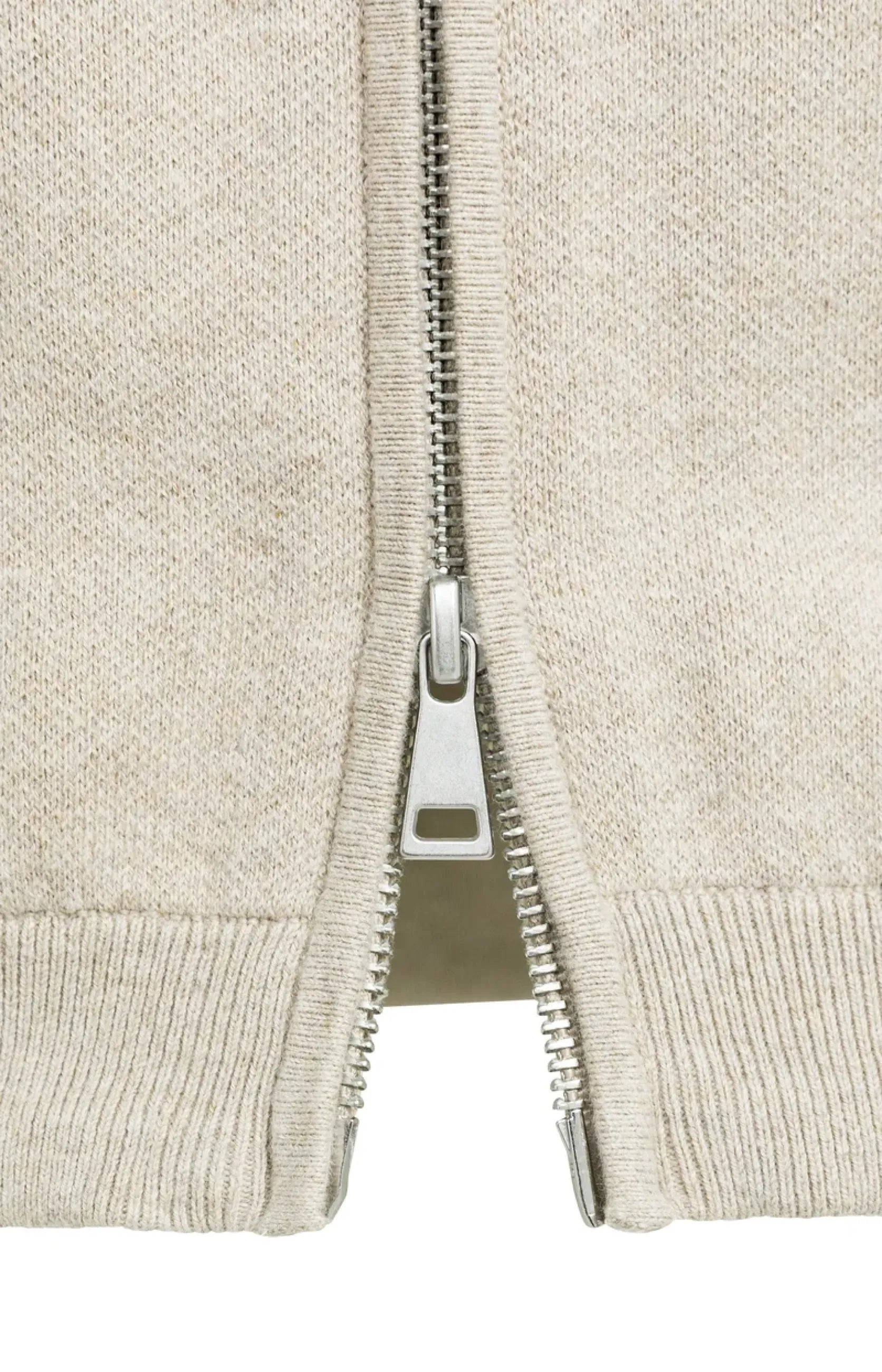 Strick-Cardigan mit Jacquardmuster und Reißverschluss