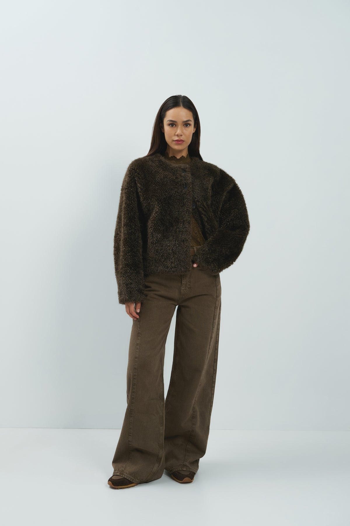 Jeans mit weitem Bein