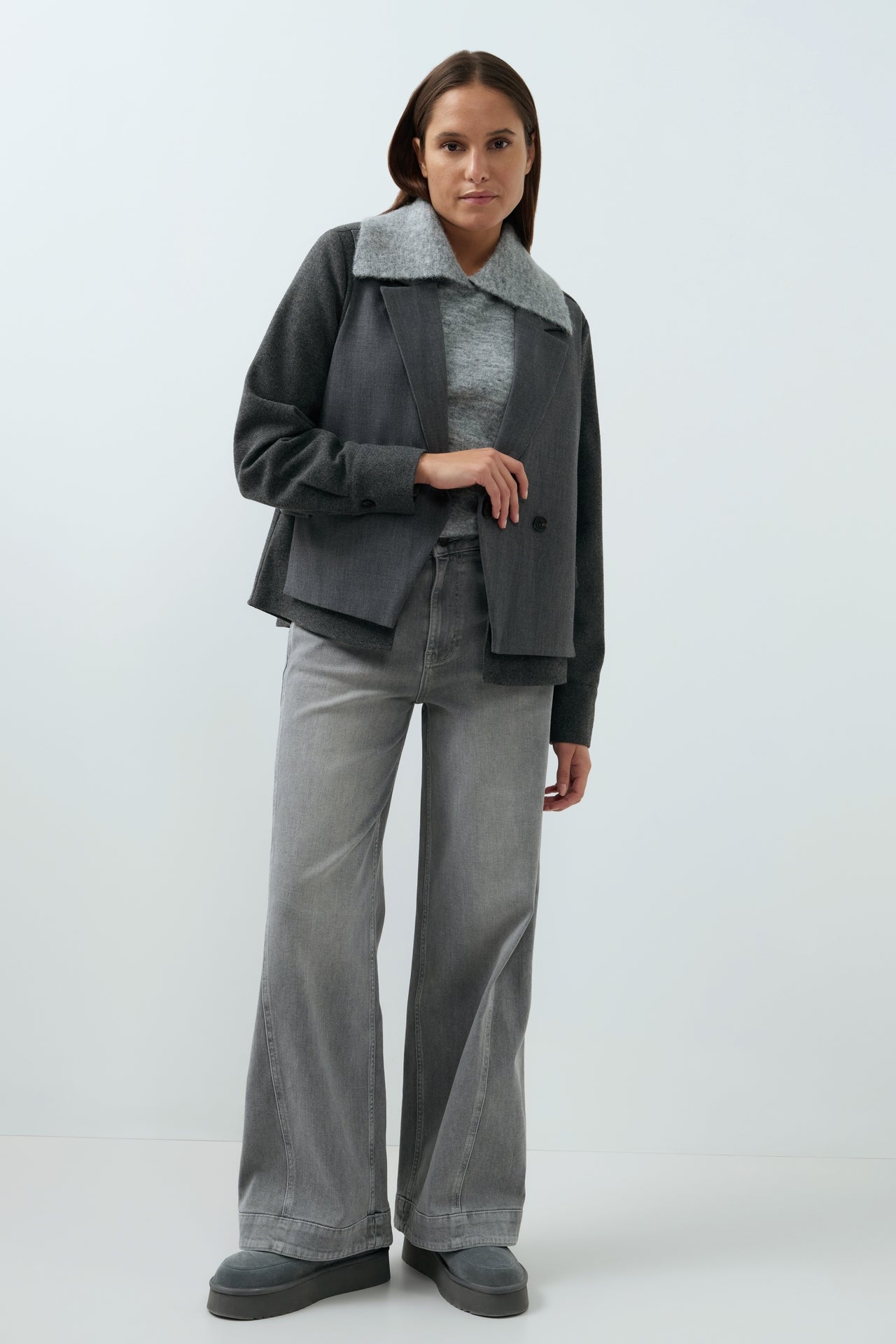 Jeans mit weitem Bein