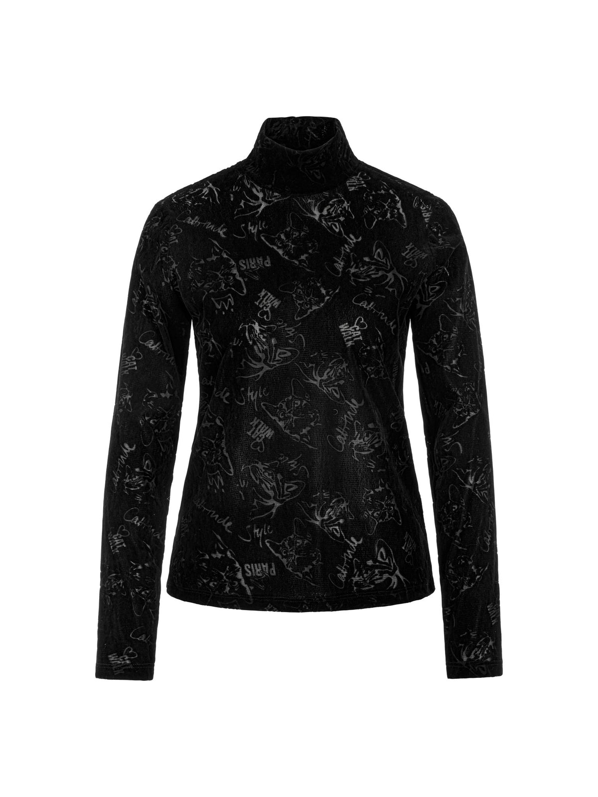 Longsleeve mit Katzen-Optik