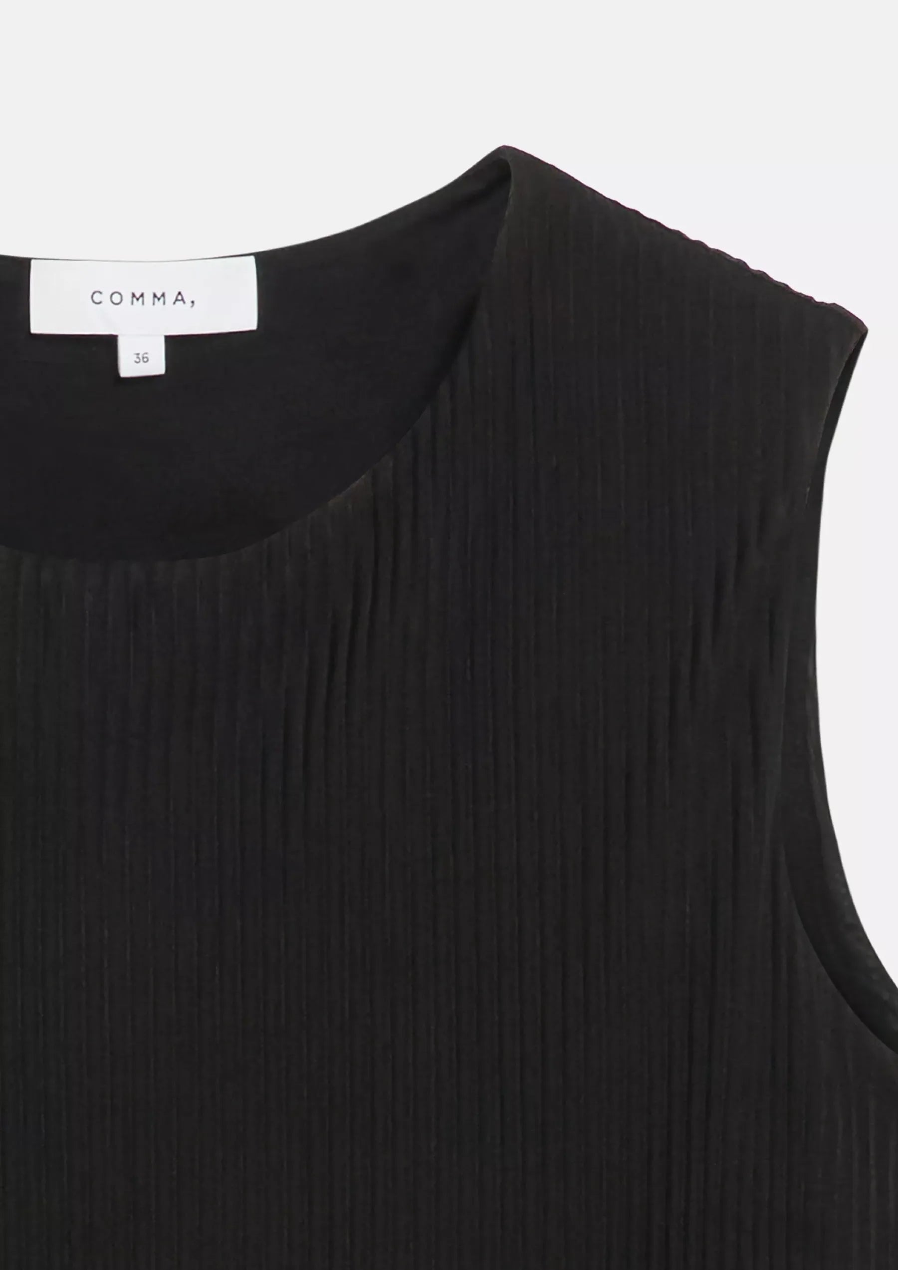 Plissiertes Mesh Top