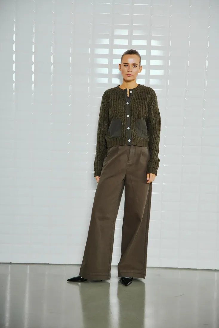 WithBlack Strickjacken Black Olive