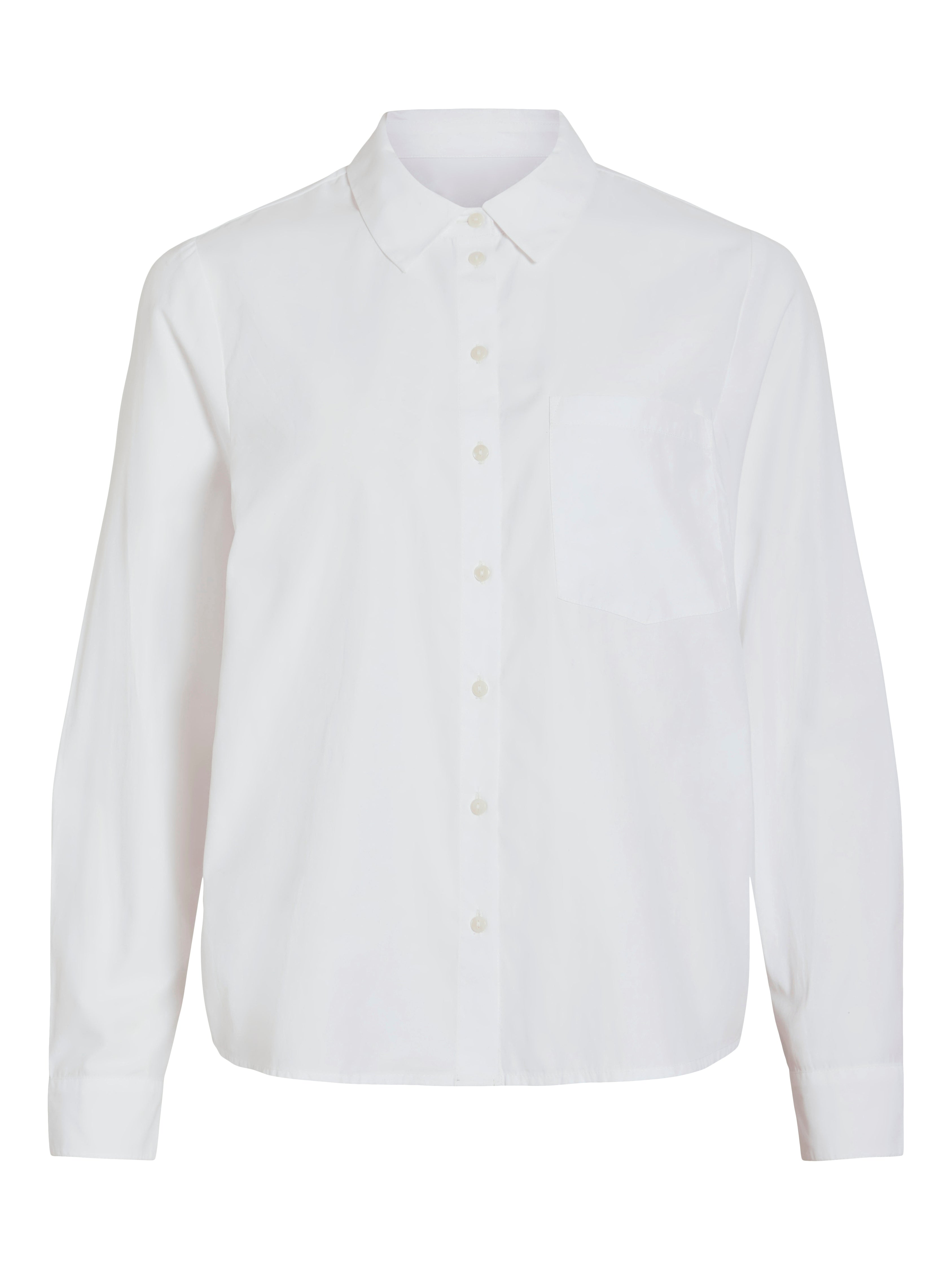 VILA Blusen Bright White