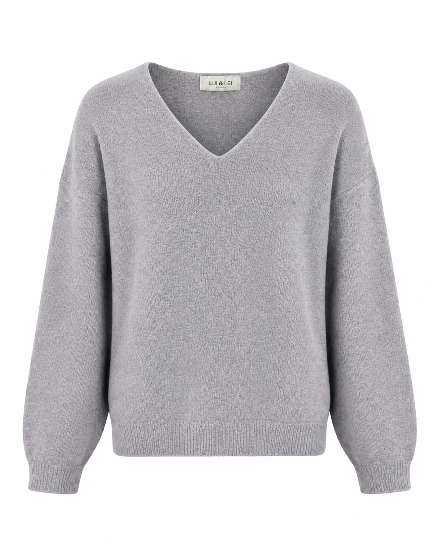 Strickpullover mit V-Ausschnitt