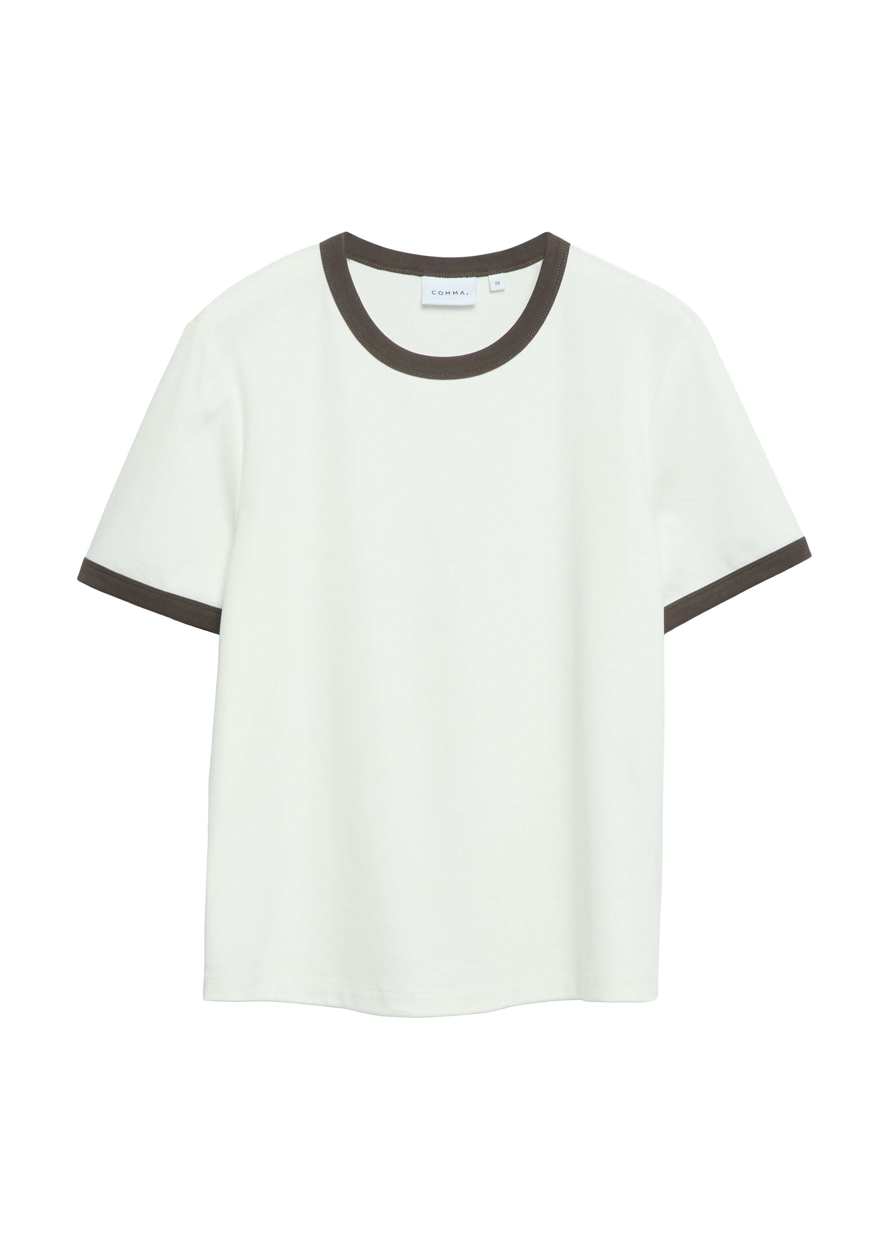 T-Shirt mit Kontrast-Details