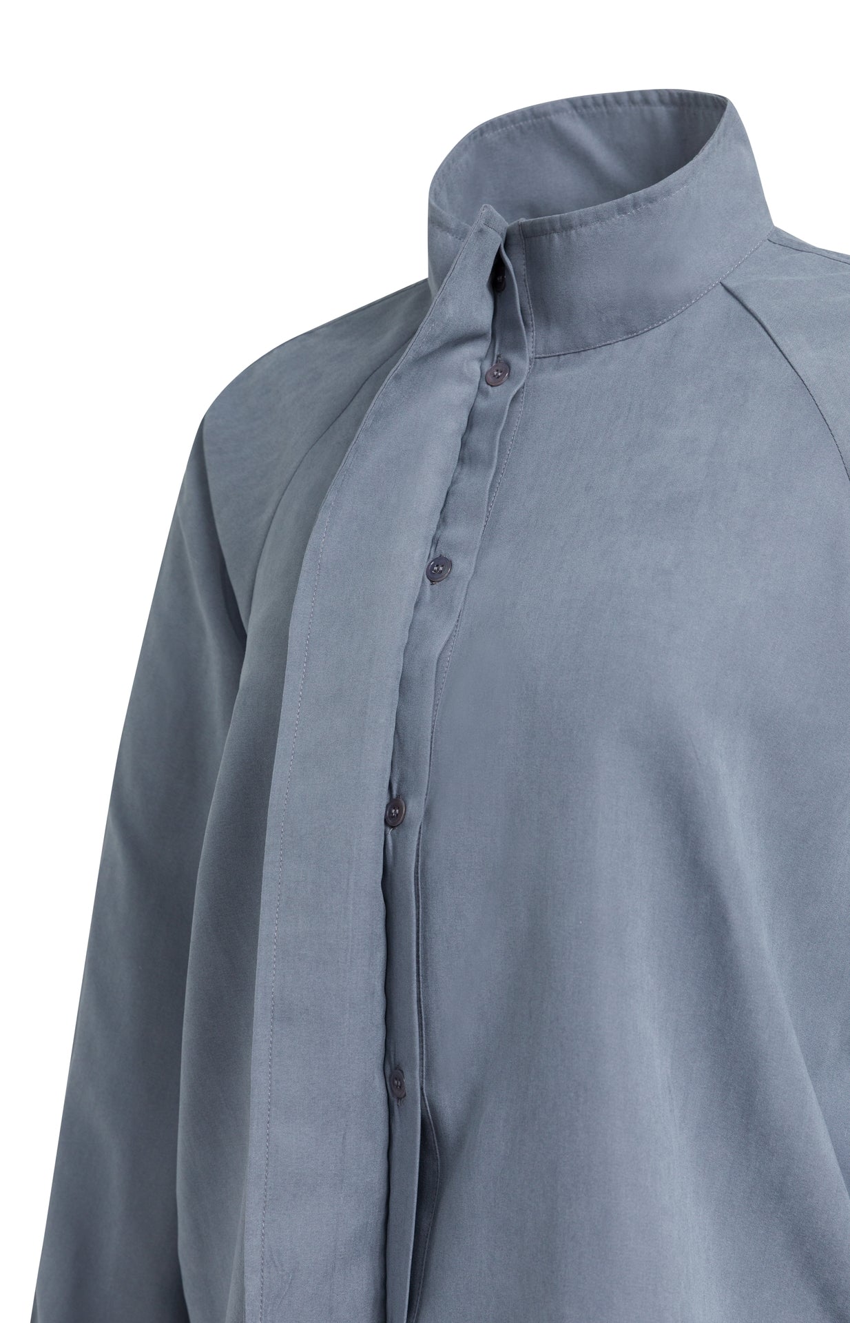 Bluse mit hohem Kragen
