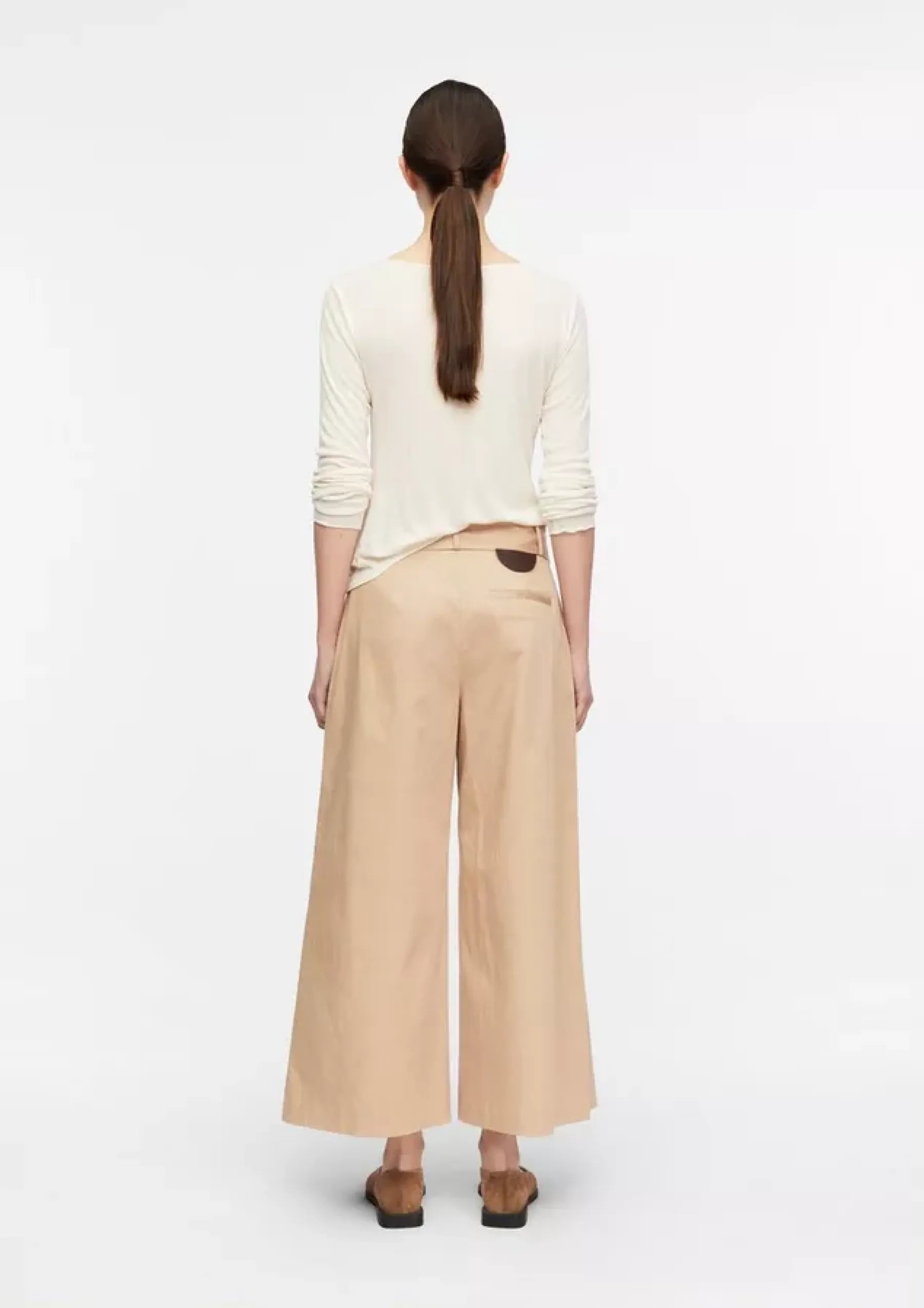 Culotte Hose mit Bindegürtel