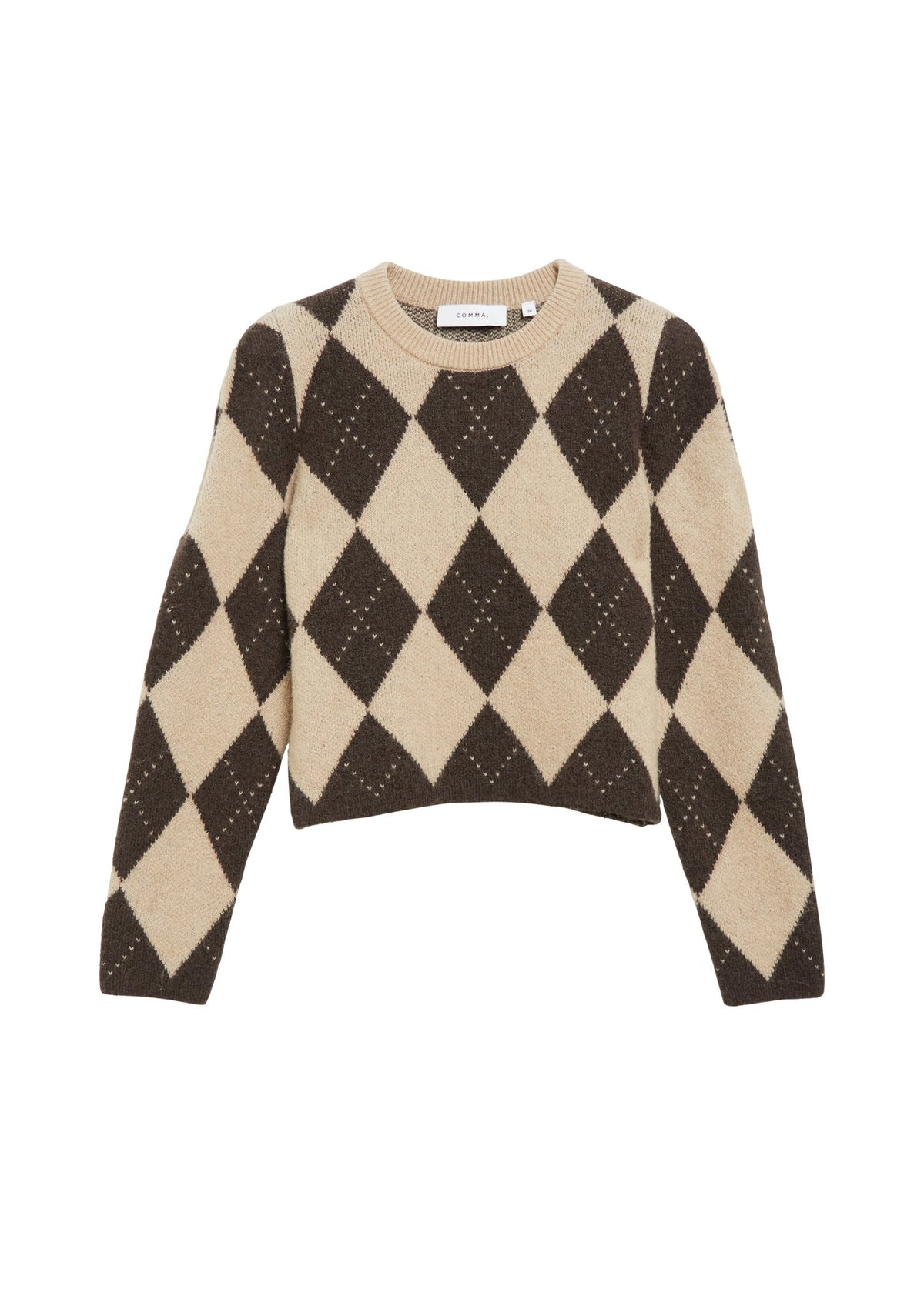 Strickpullover mit Rauten-Muster