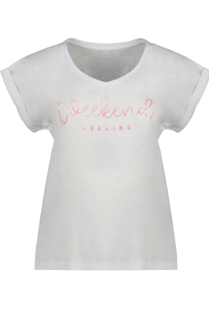 be famous T-Shirts White - Gloss Pink