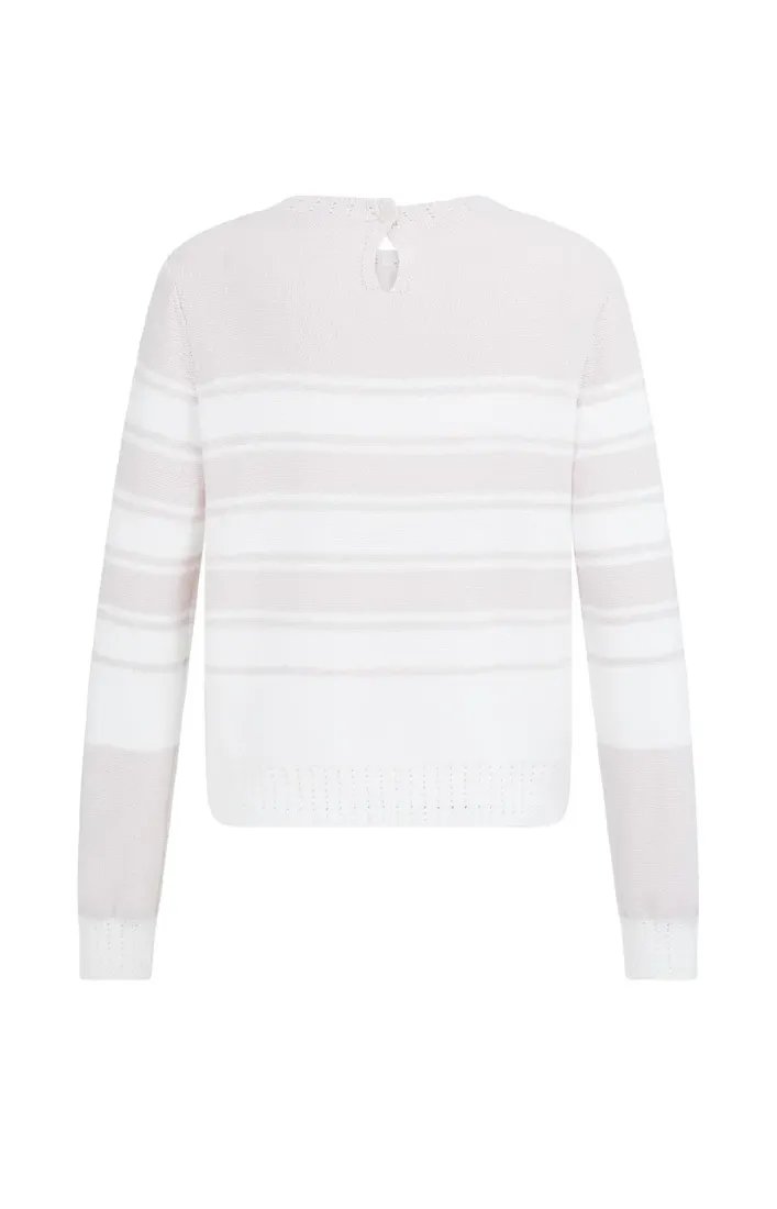 Yaya Strickpullover Gray Lilac Dessin