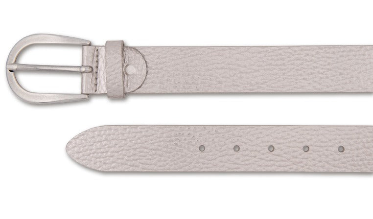 Ledergürtel mit reflektierender Oberfläche