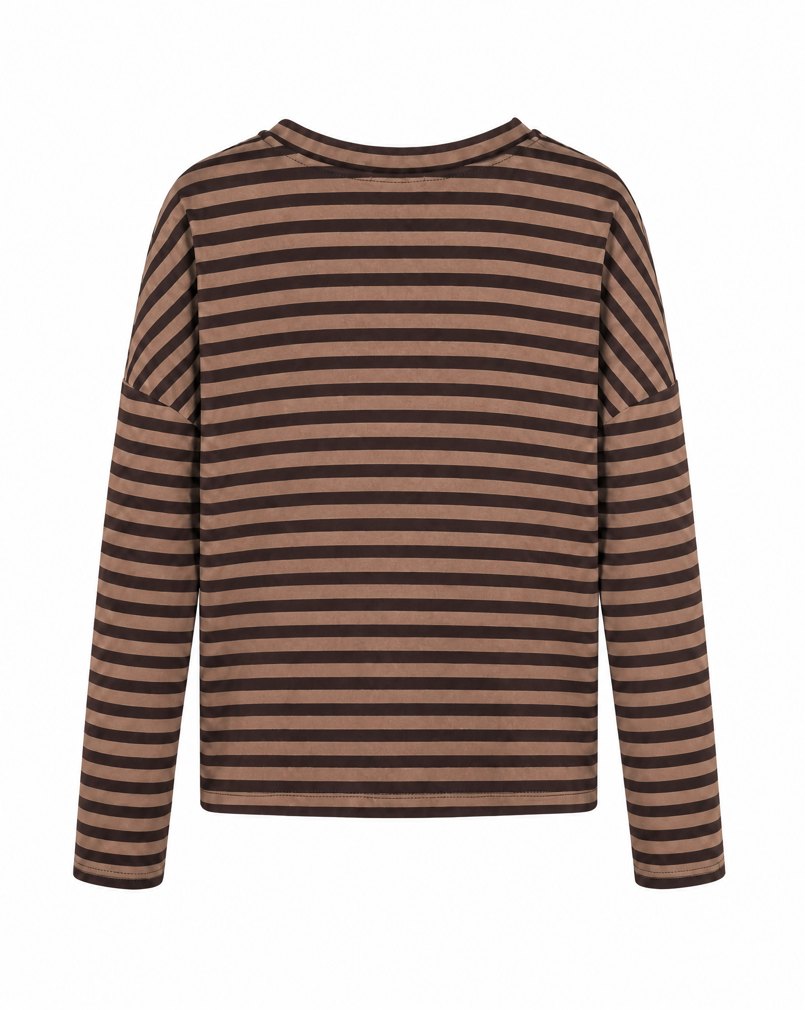 verkürztes Sweatshirt mit Streifen