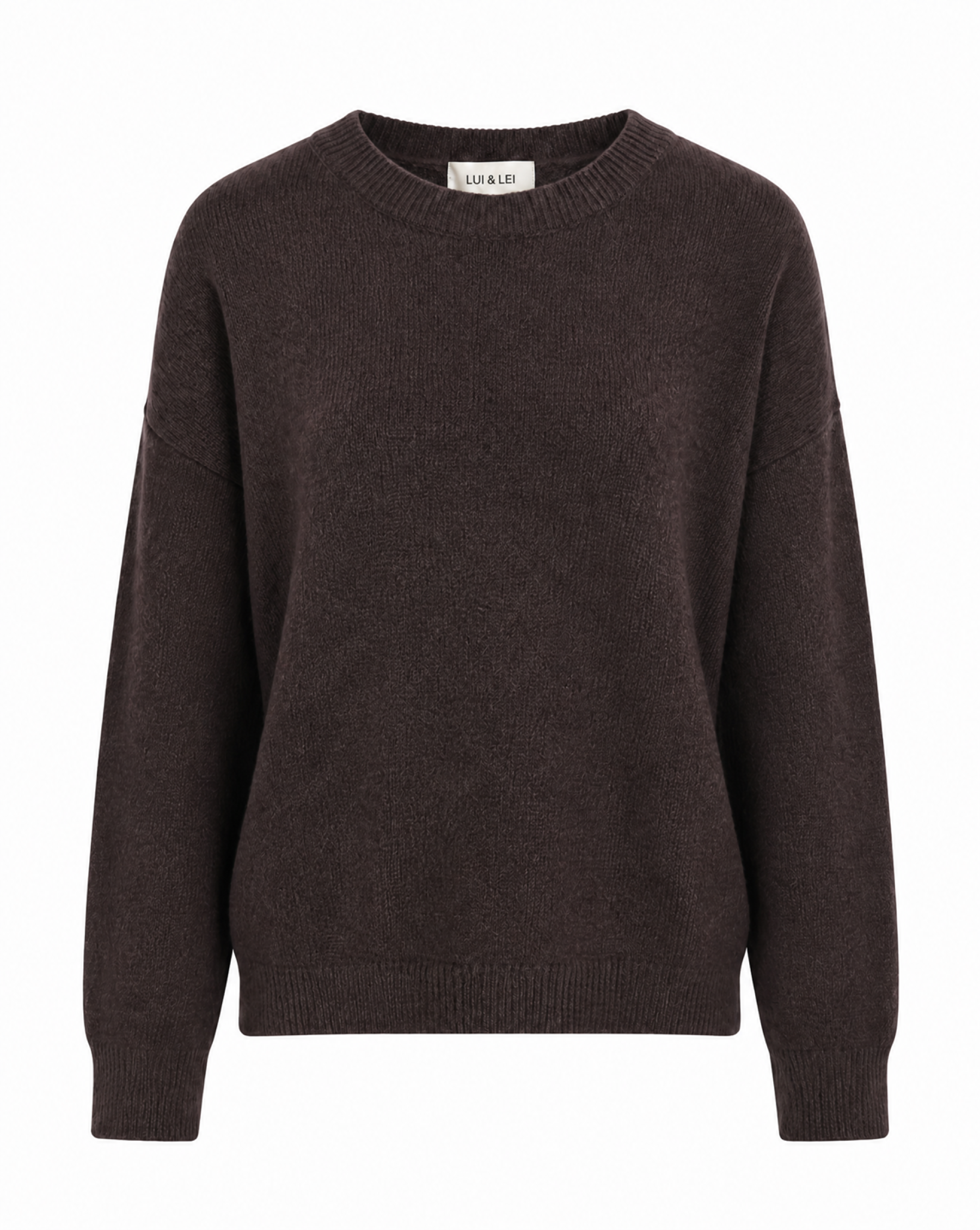 Strickpullover mit Rundhalsausschnitt