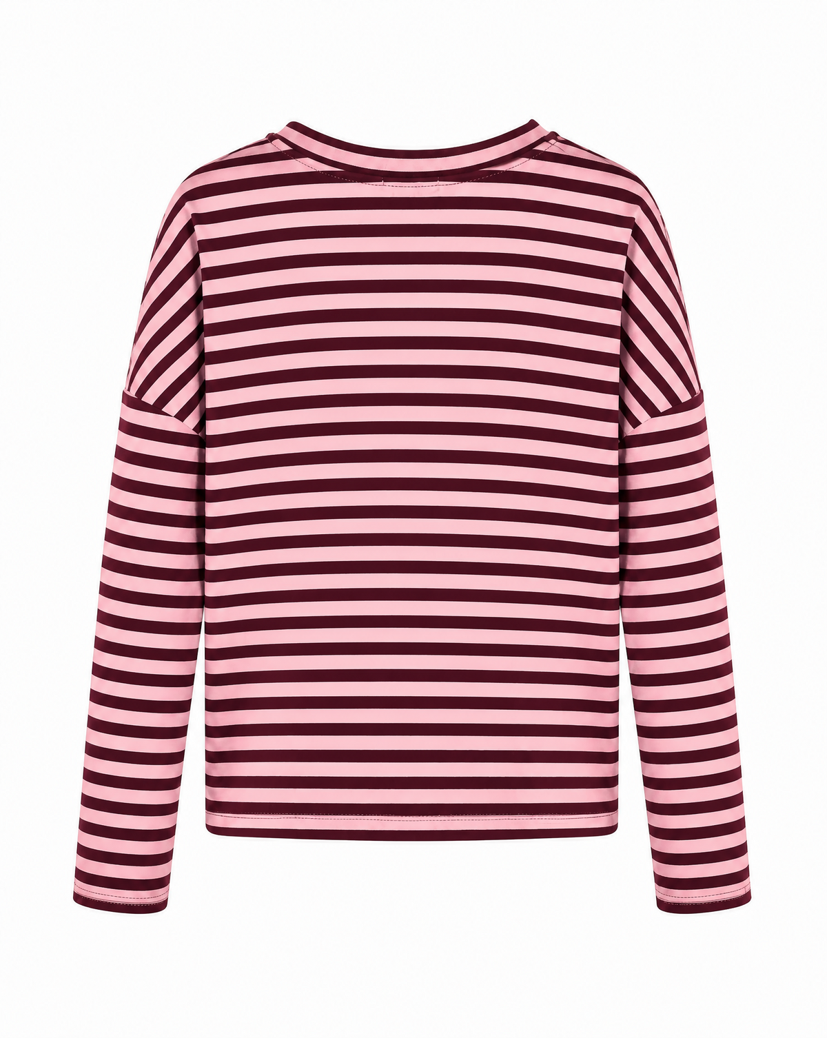 verkürztes Sweatshirt mit Streifen
