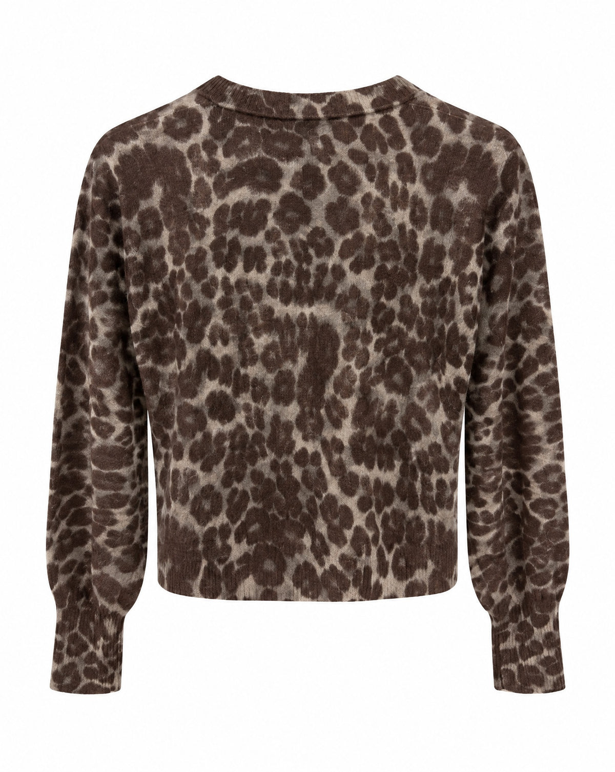 Strickjacke mit Animal-Print