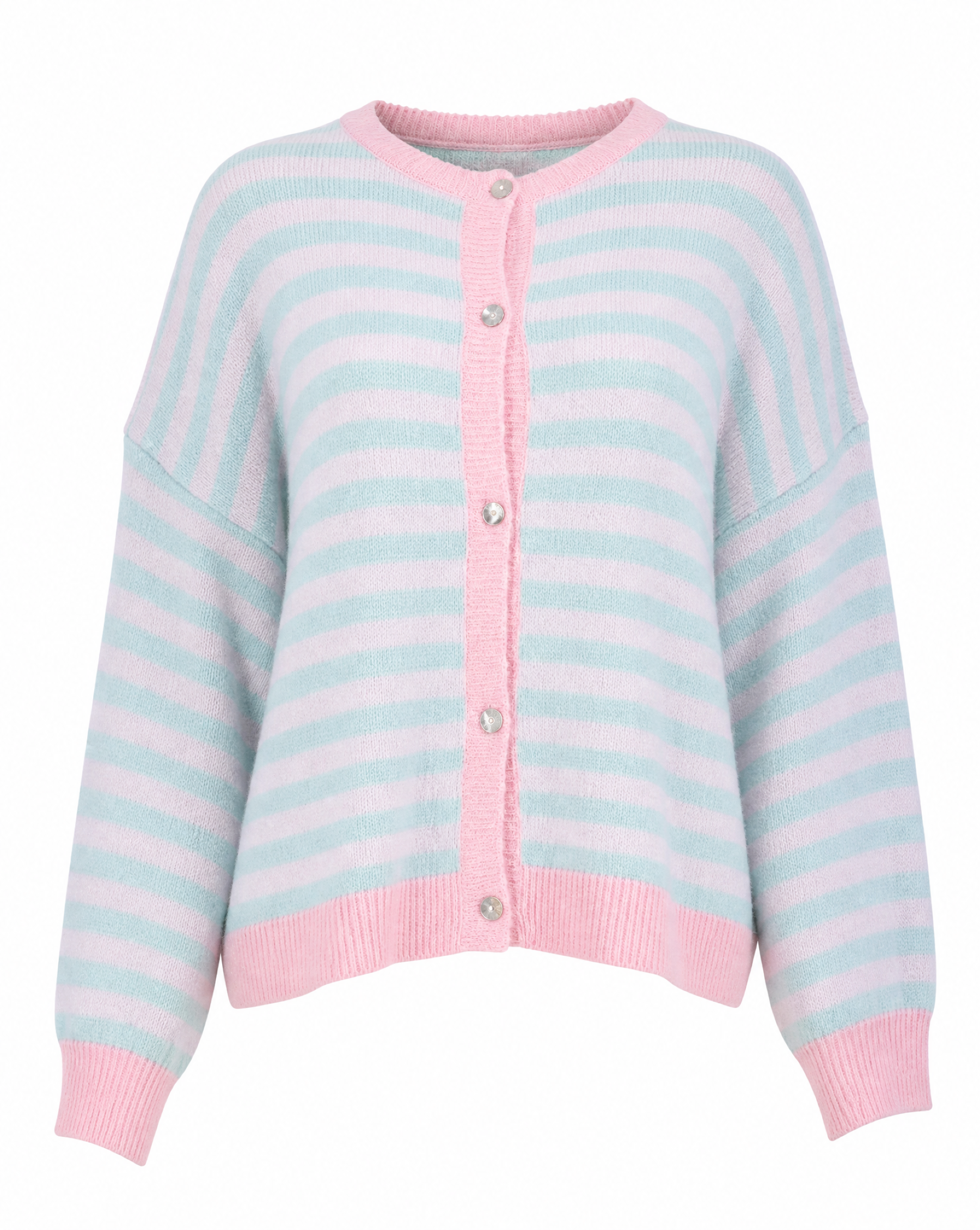 Goose Flash Strickjacken Flieder/Blau/Pink
