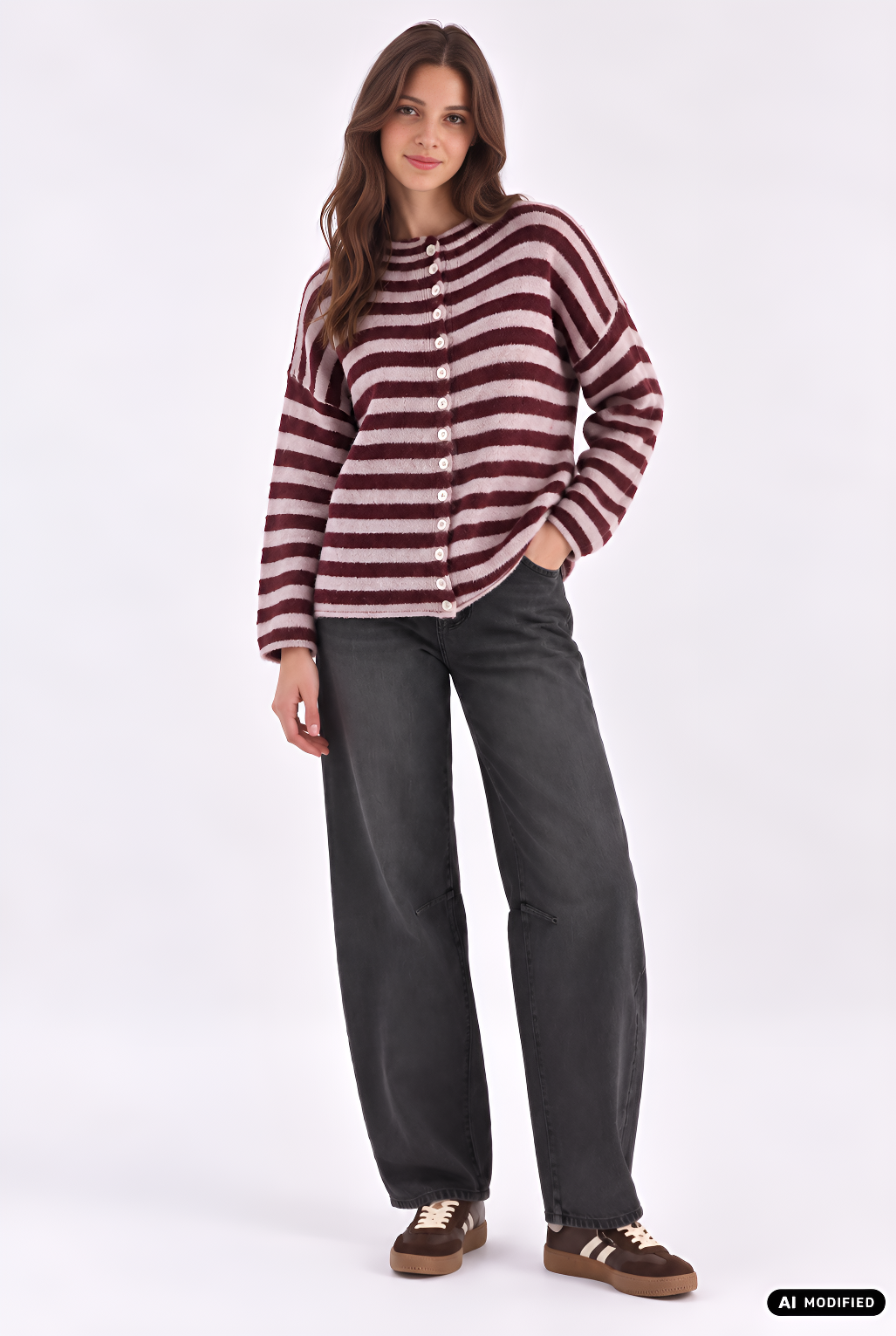 Strickjacke mit Knopfleiste
