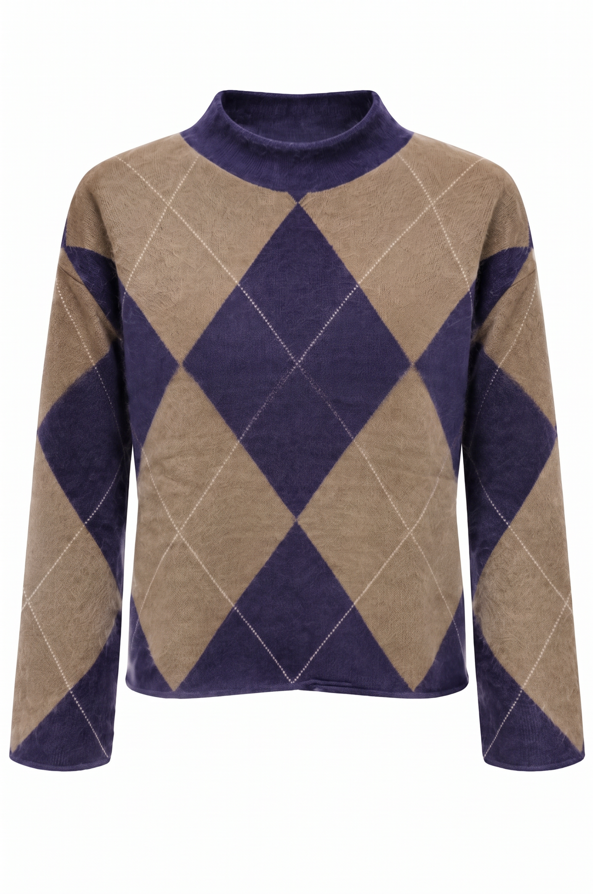 Strickpullover mit Argyle-Muster