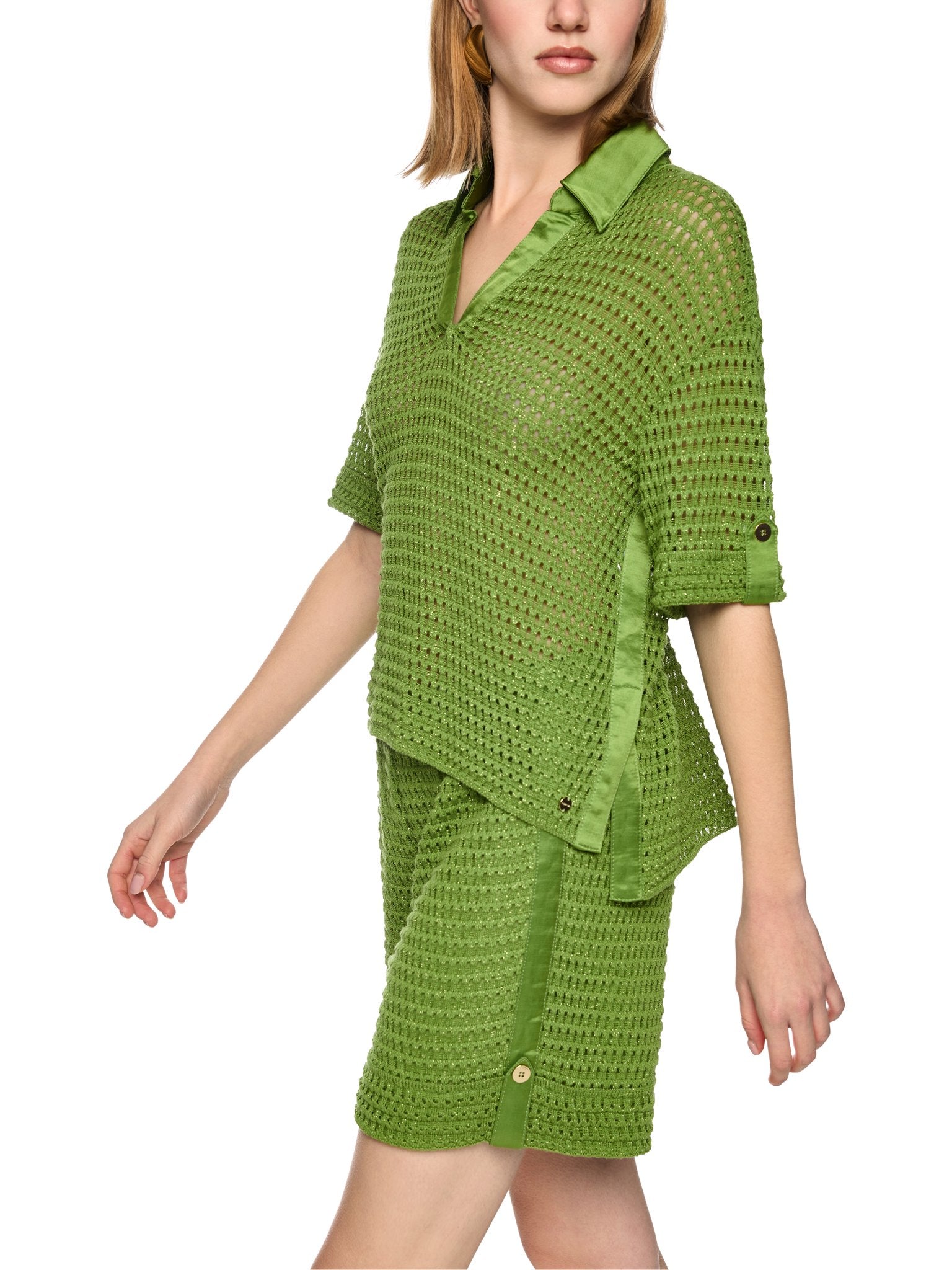 MarcCain Collections Strickpullover Garden Green