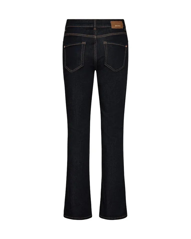 Mos Mosh Flared Leg Dark Blue