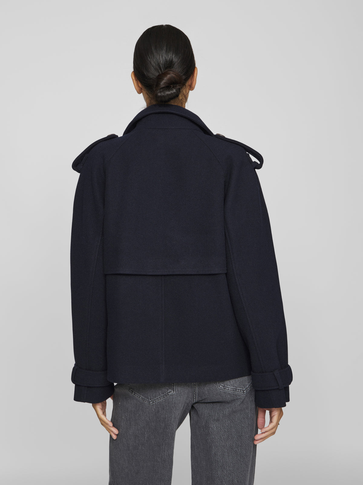 VILA Trenchcoats Navy Blazer
