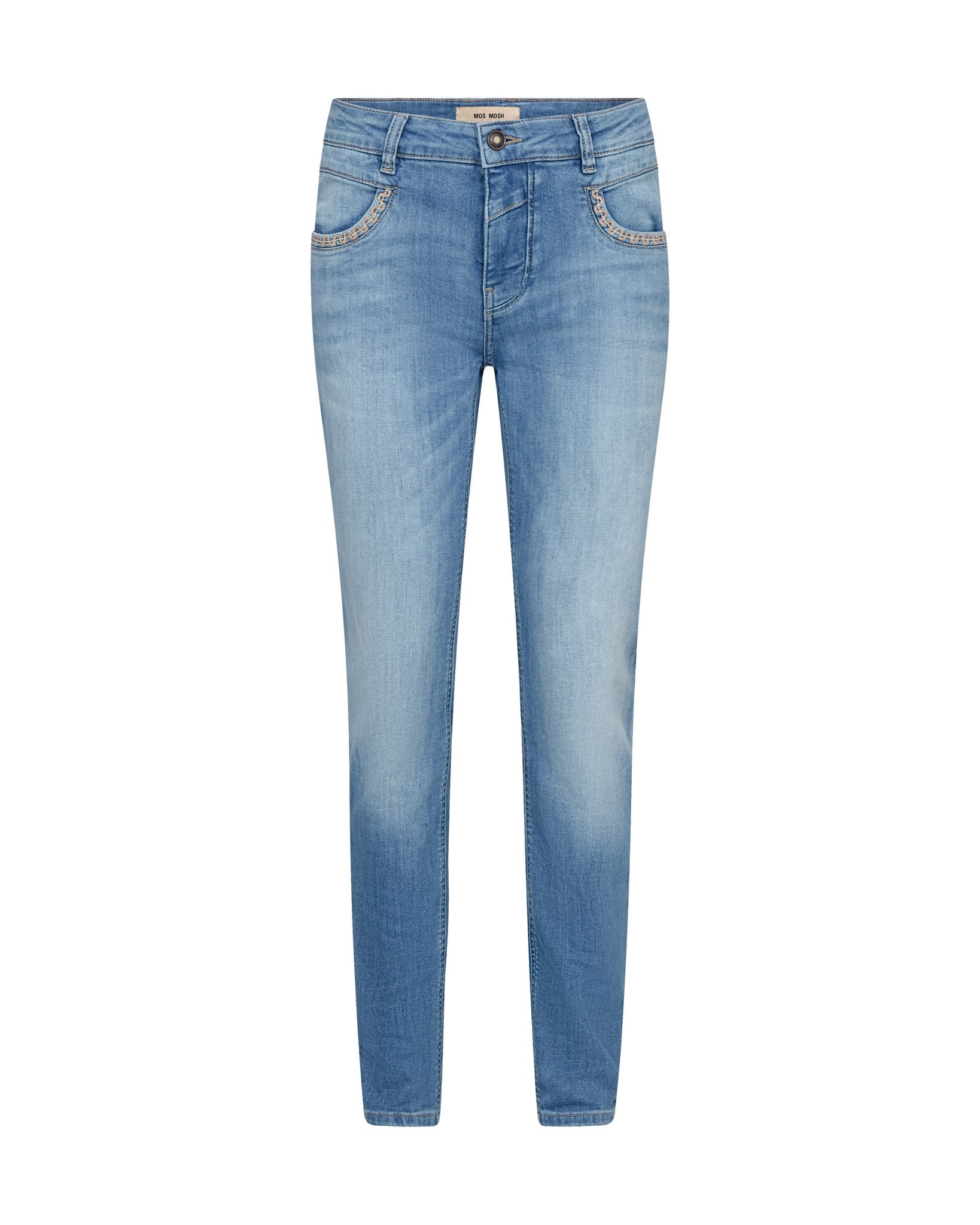Mos Mosh Skinny Fit Mid Blue