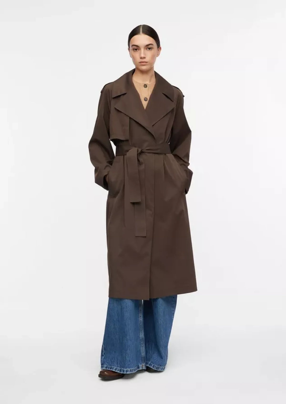 Trenchcoat mit Bindegürtel