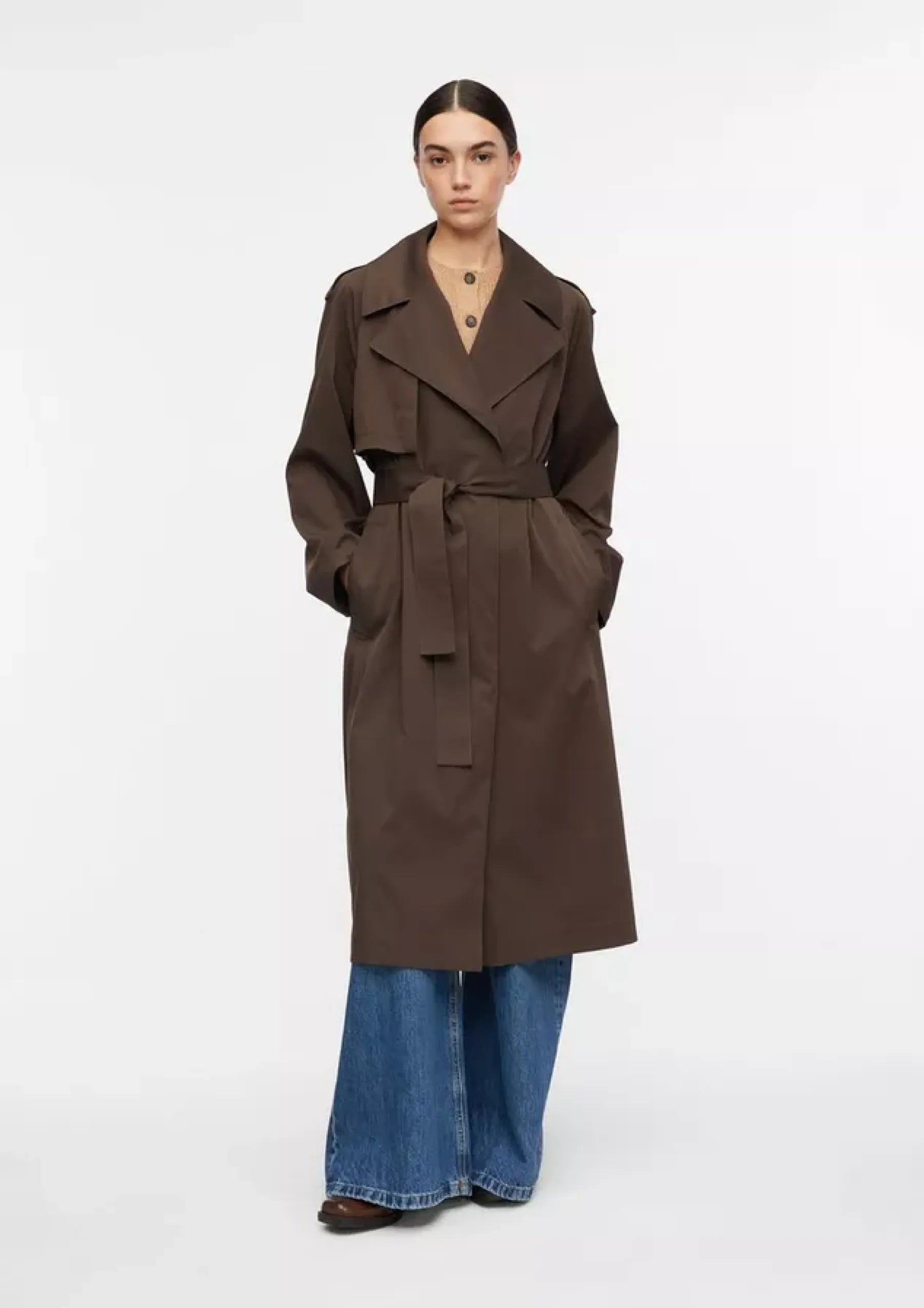 Trenchcoat mit Bindegürtel
