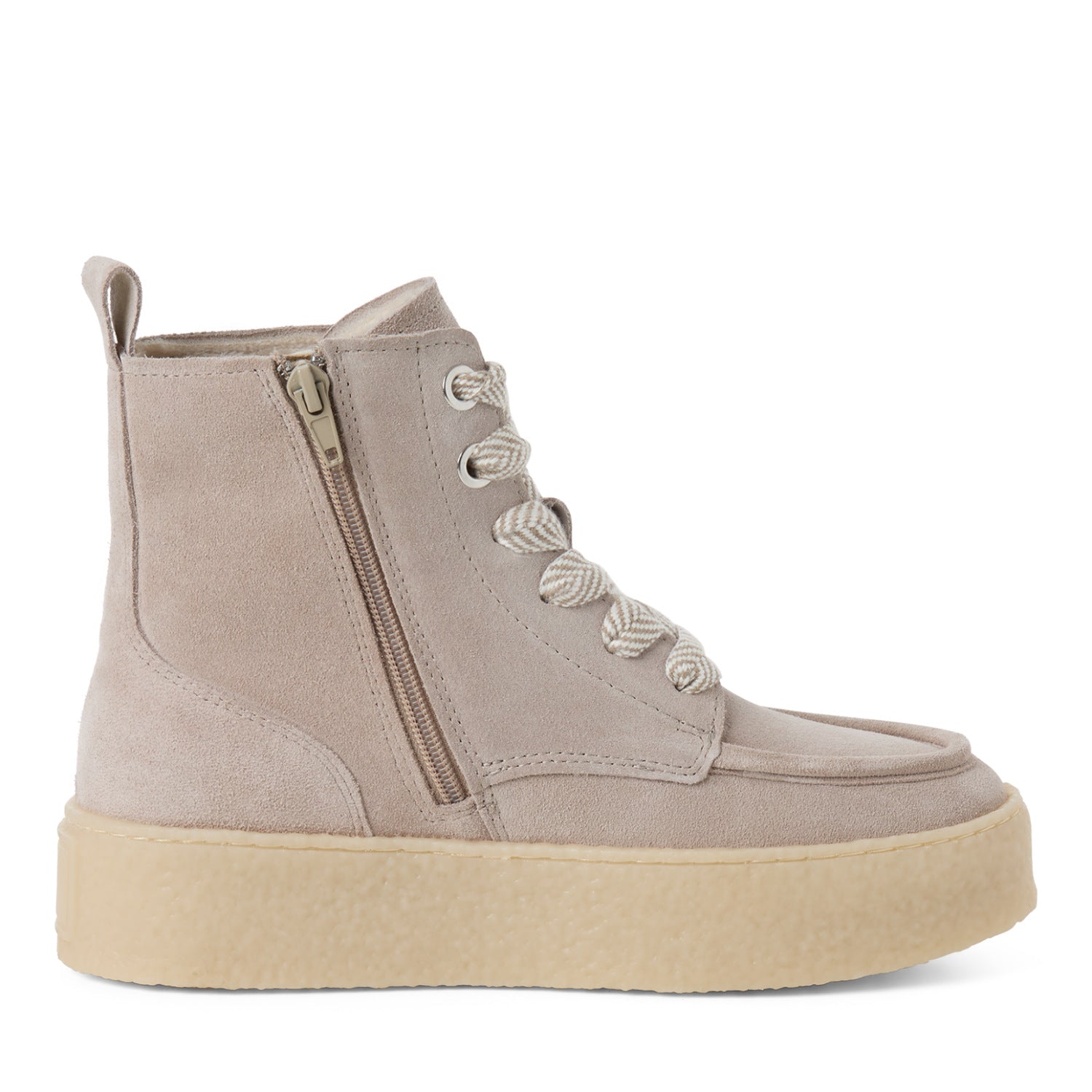 Lace Boot aus Veloursleder