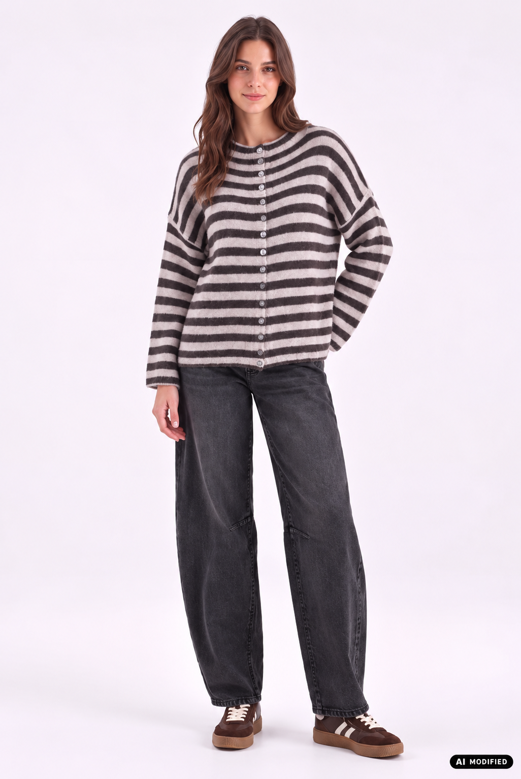 Strickjacke mit Knopfleiste