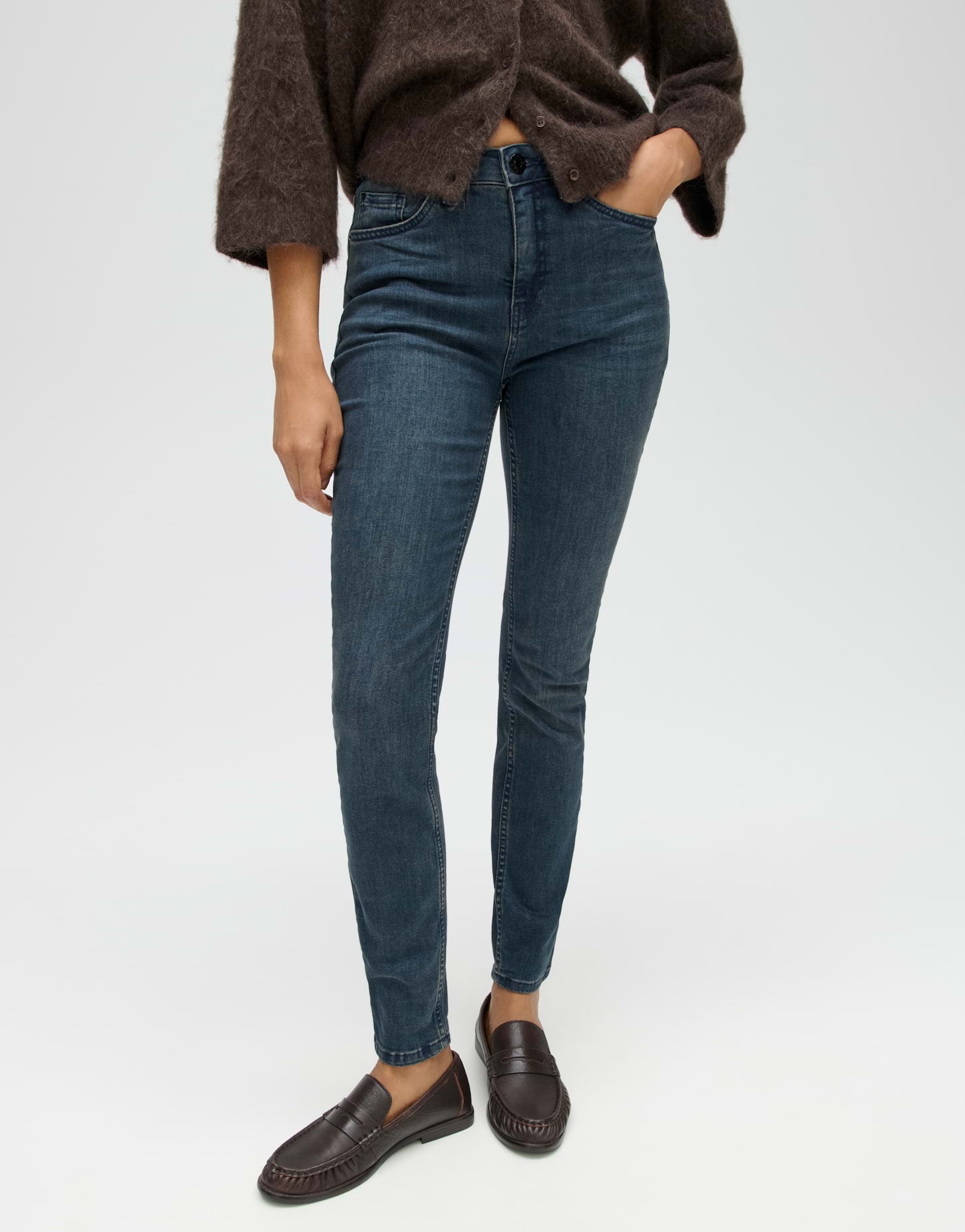 Opus Slim Fit Deep Blue Black