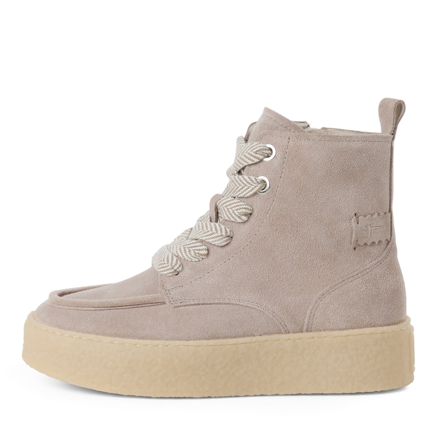 Lace Boot aus Veloursleder