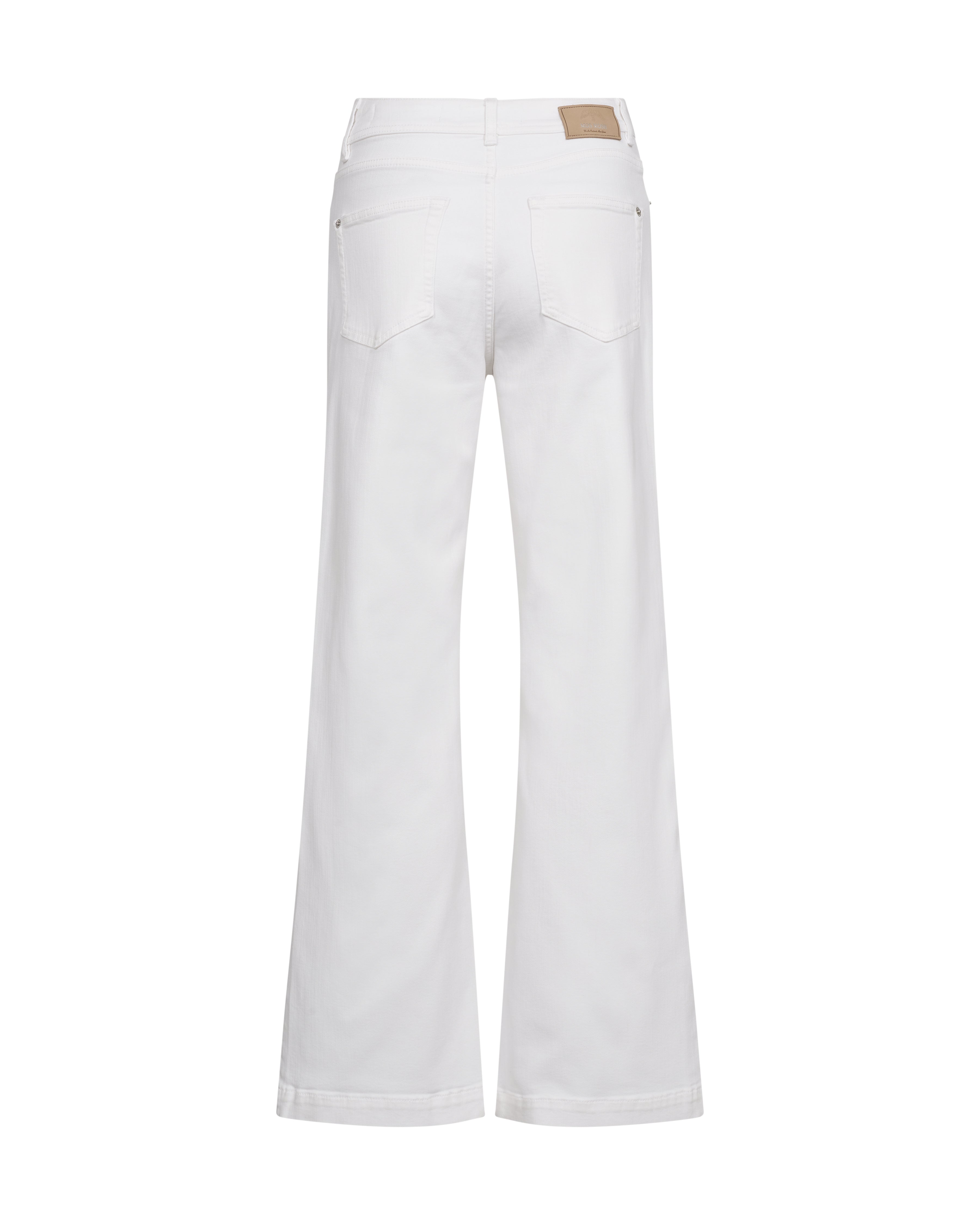 Mos Mosh Flared Leg Bright White