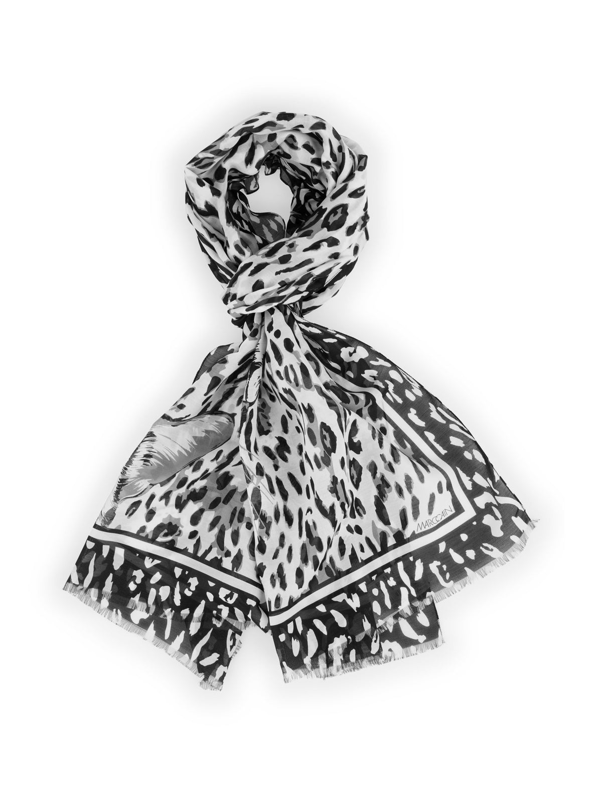 Tuch mit Katzen-Print
