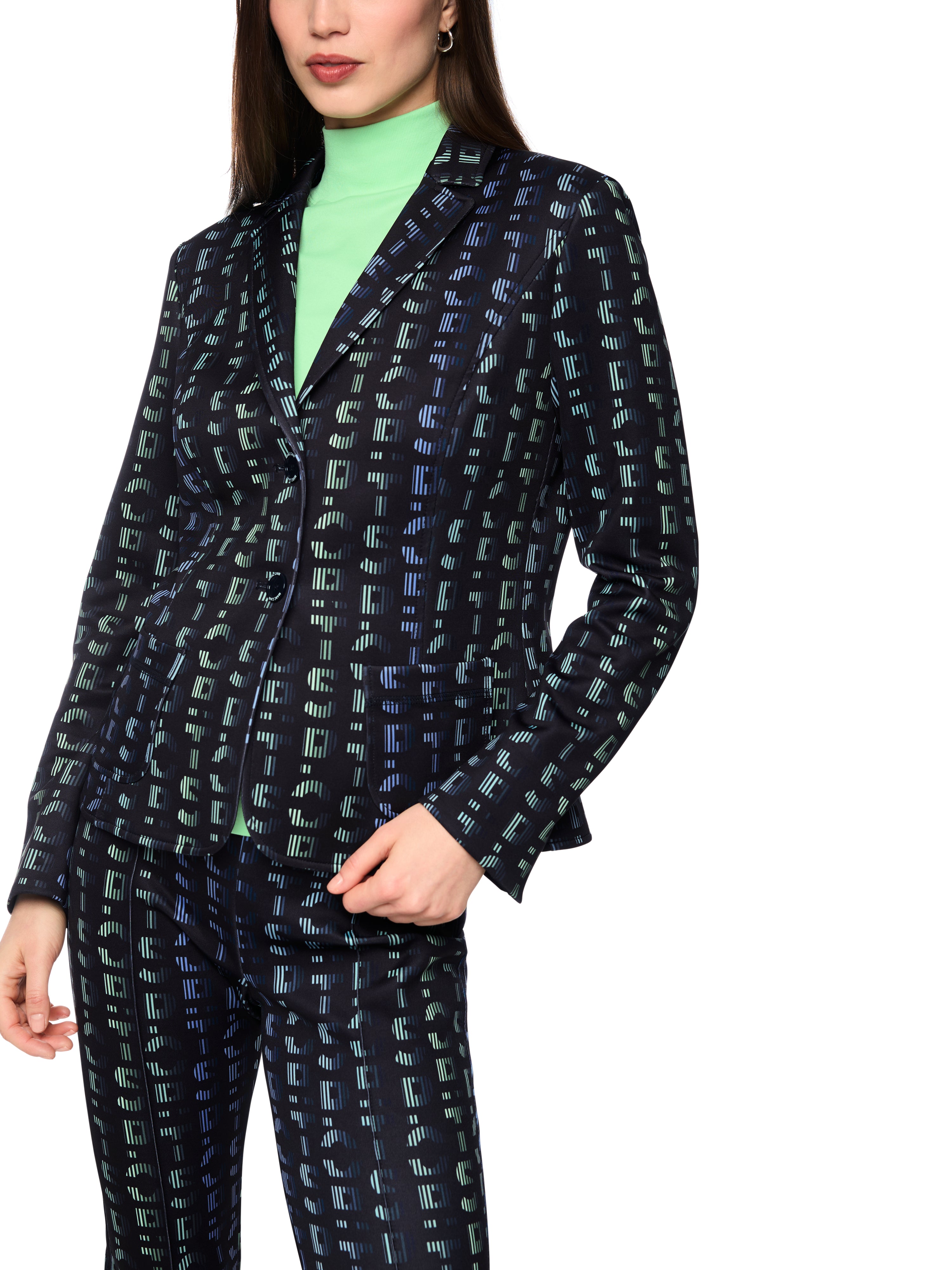 Jersey Blazer mit Print