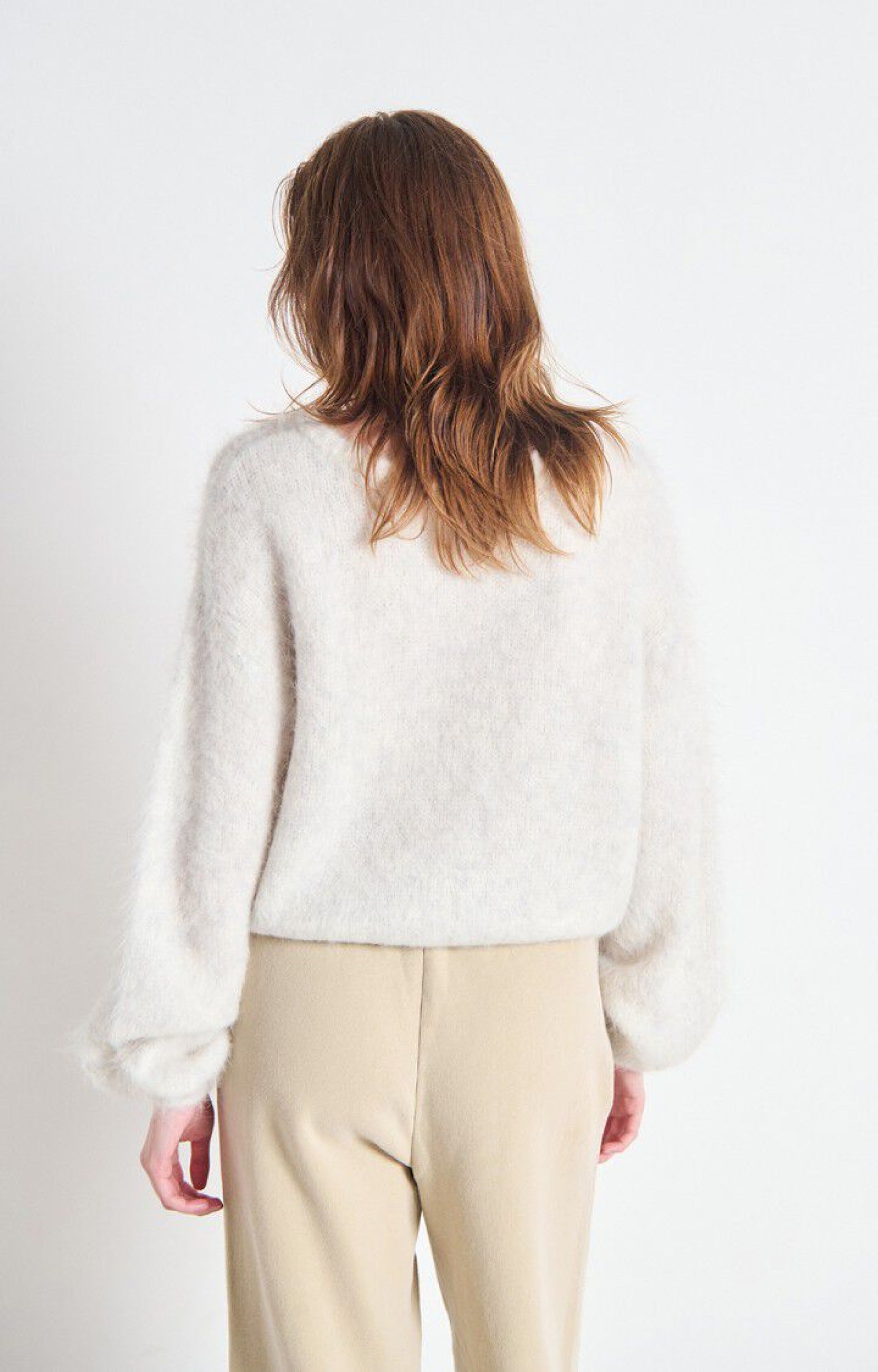 American vintage knitted sweater Polaire Chine