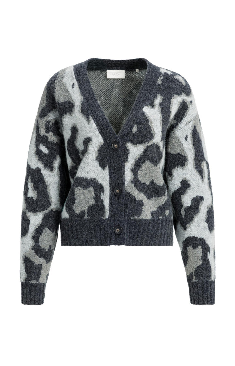 Yaya Strickjacken Soap Grey Dessin