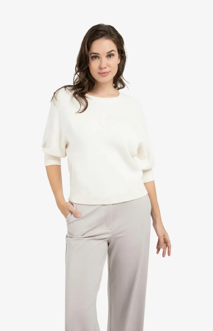 Yaya Sweatshirts Ecru Melange