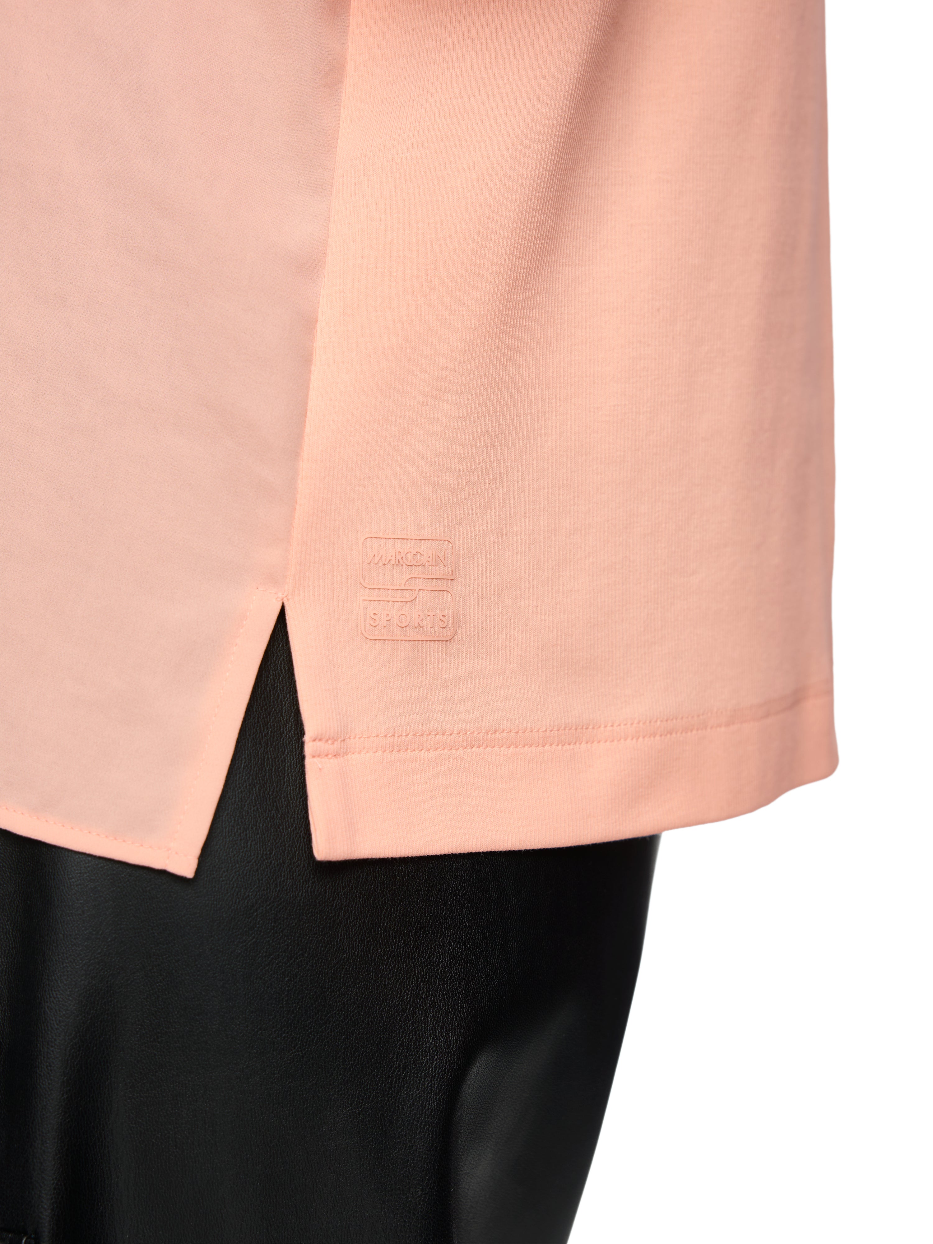 Troyer-Blusenshirt mit Feinripp