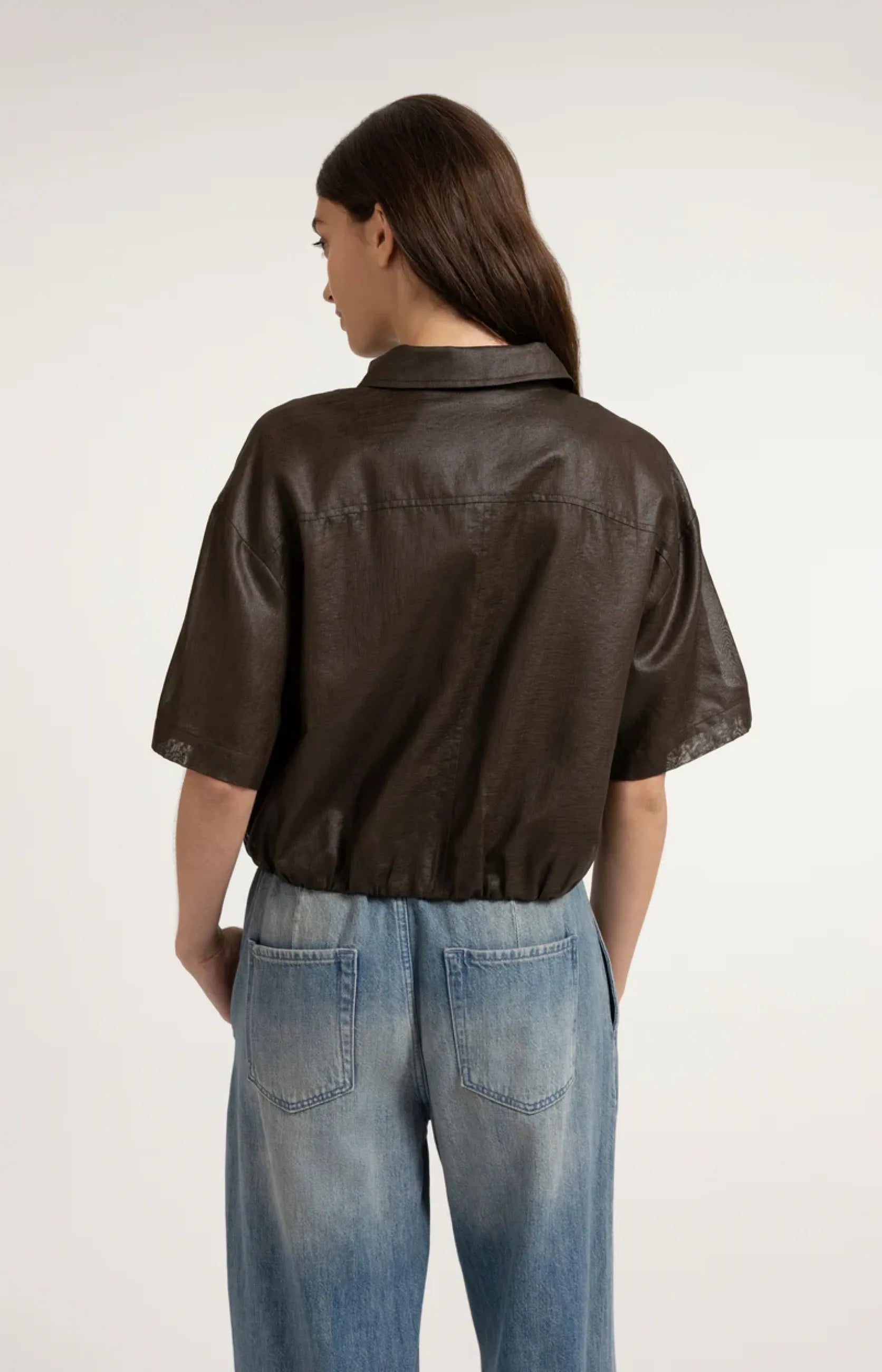 Blusenjacke mit Beschichtung
