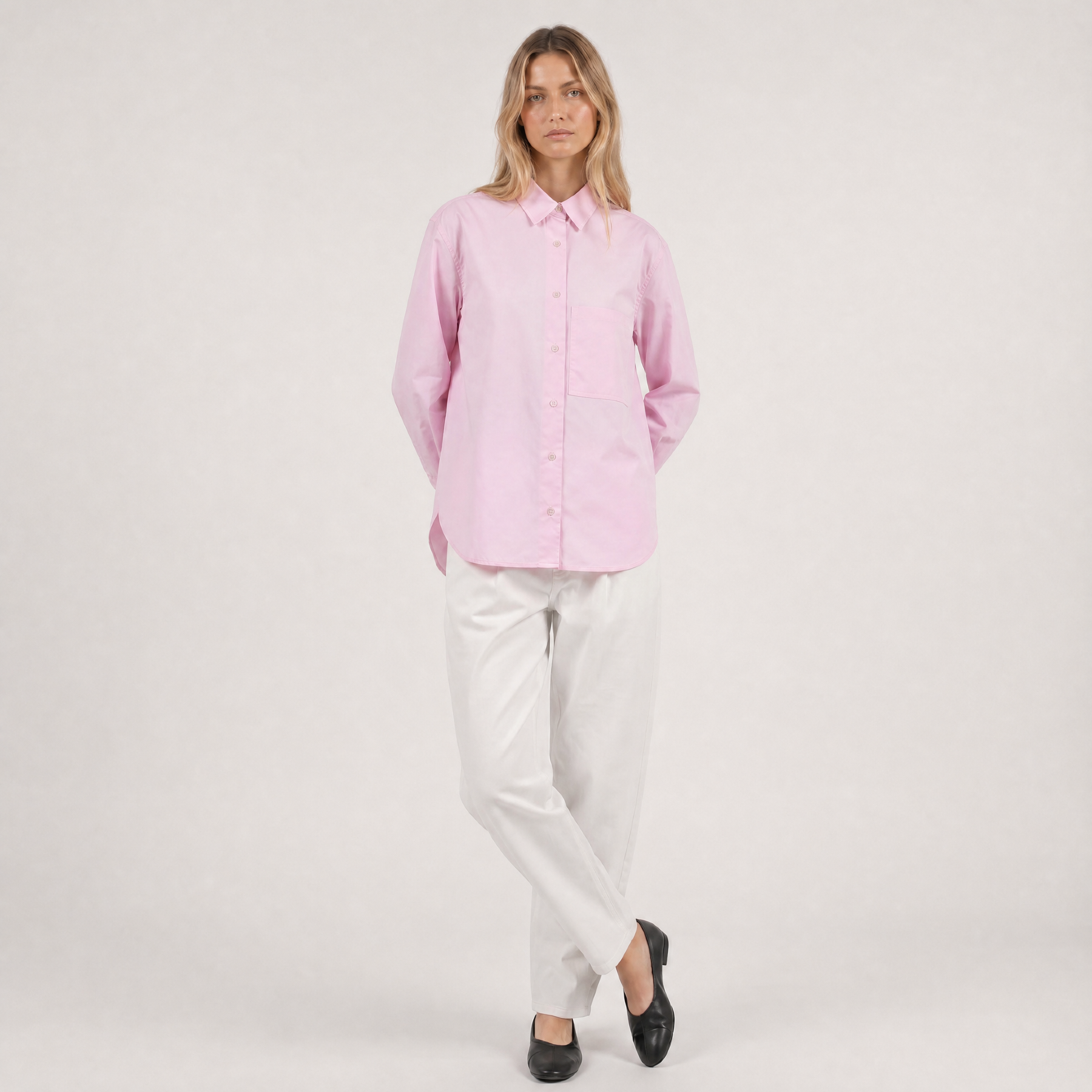 Bluse mit Brusttasche