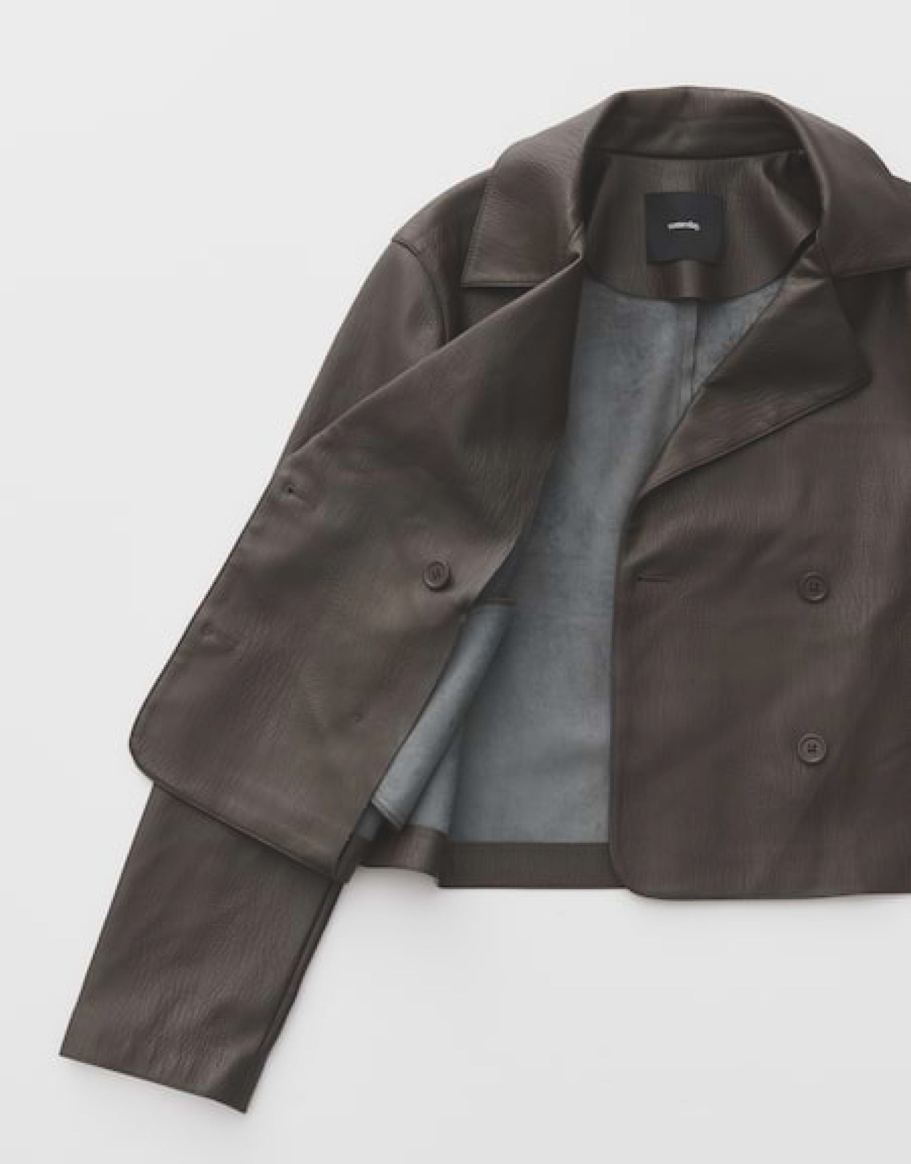Kurzjacke aus Kunstleder