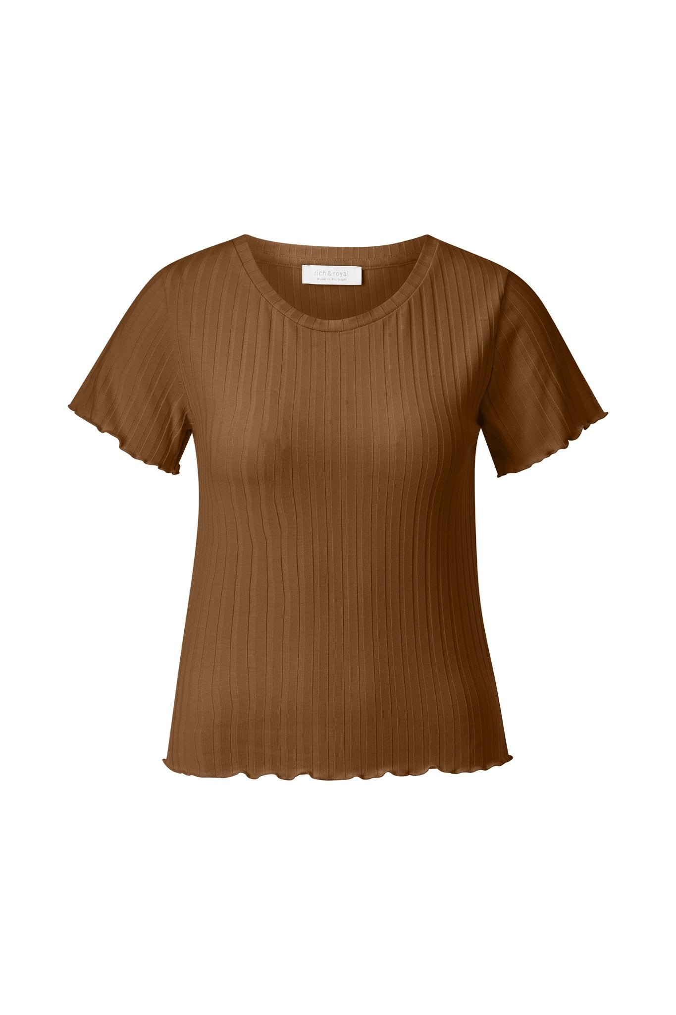 Rippshirt mit Schmetterlingsärmeln