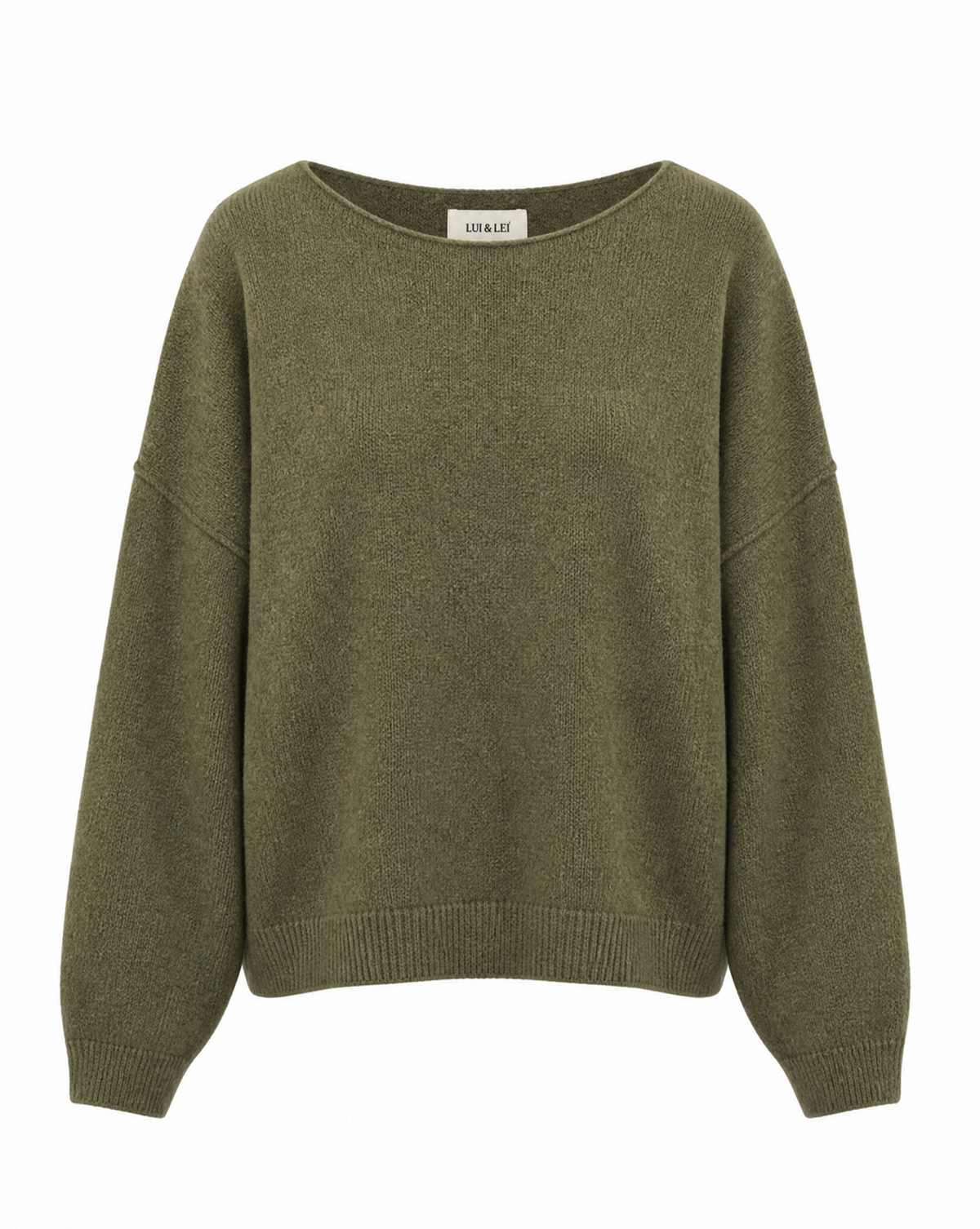 Strickpullover mit Rollkanten