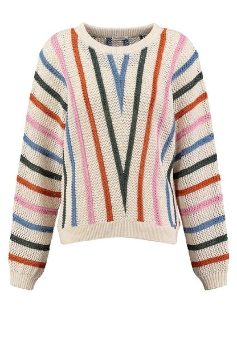 Key Largo Strickpullover Ecru