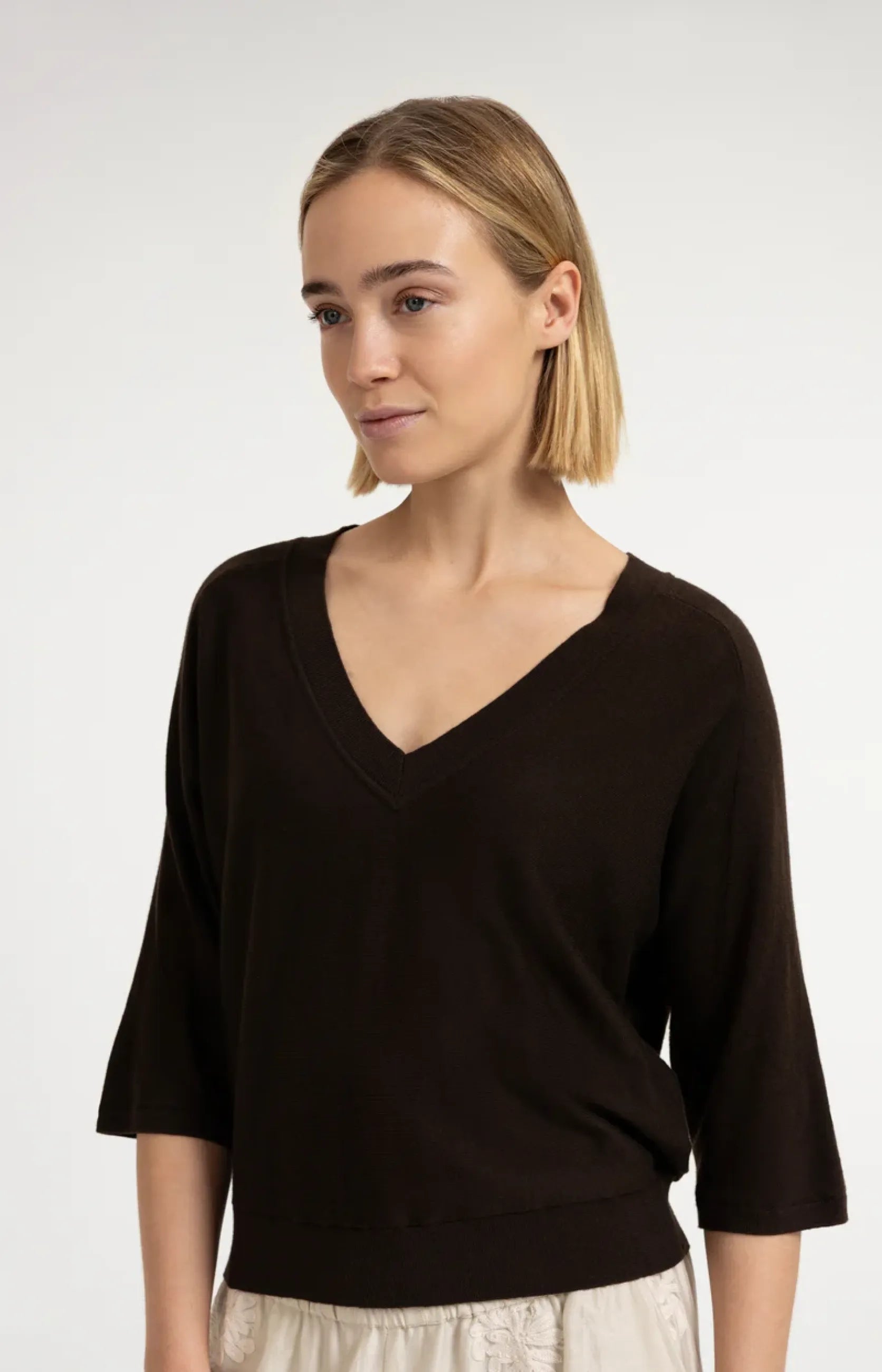 Pullover mit sichtbaren Nähten