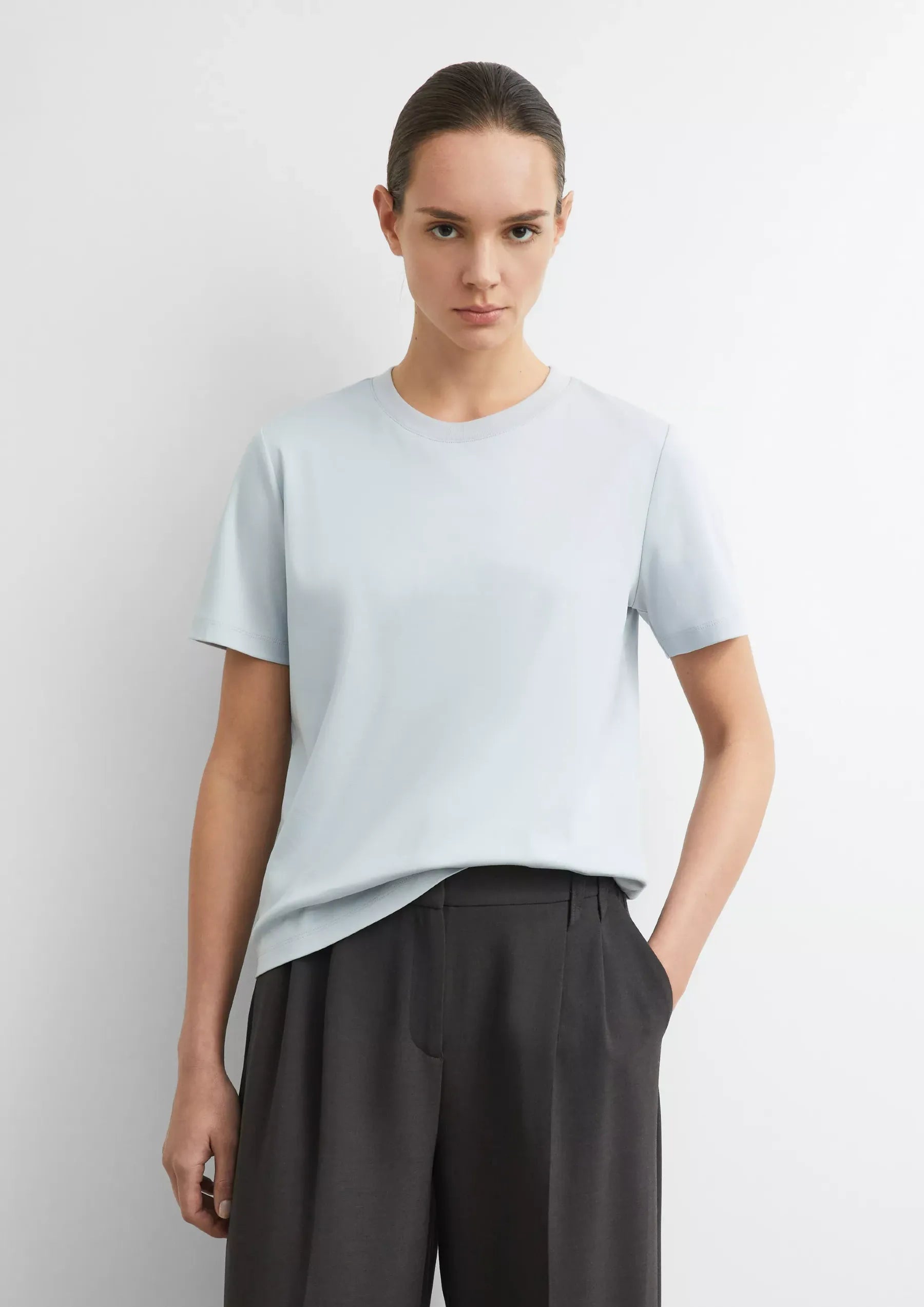Comma T-Shirts Grey/Black