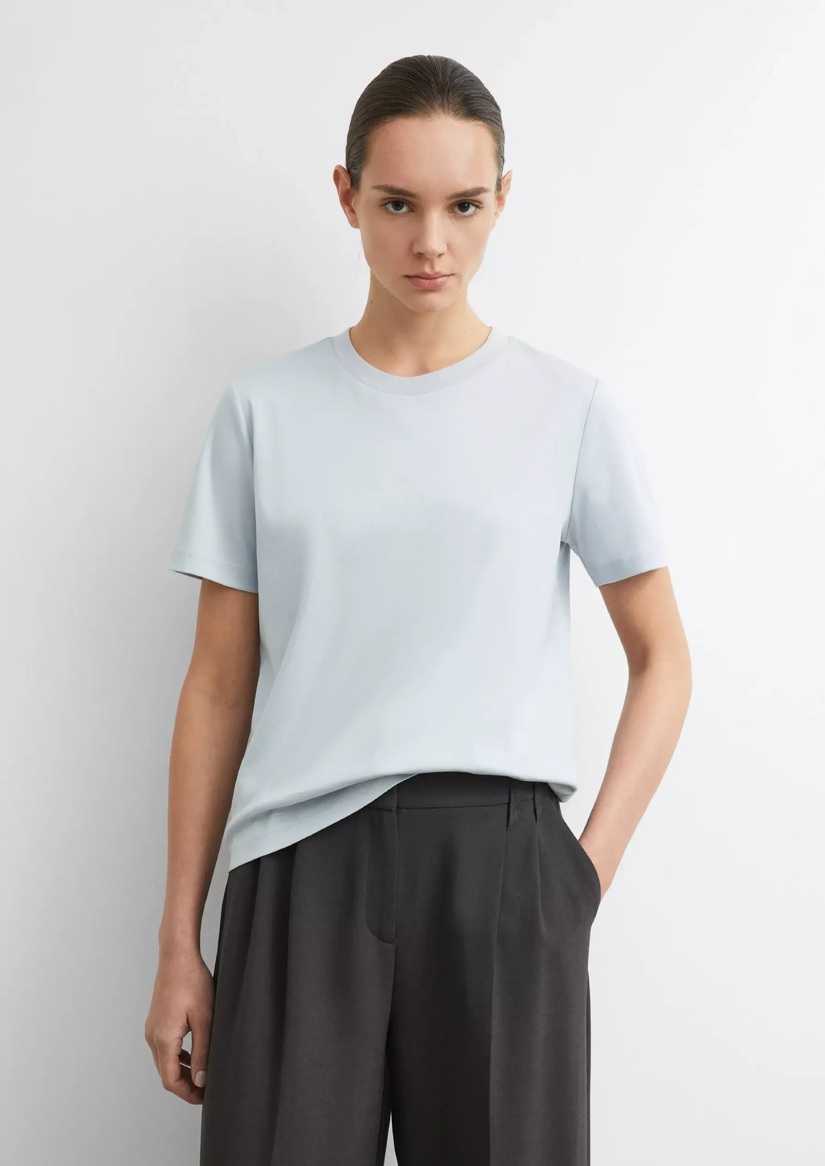 Comma T-Shirts Grey/Black