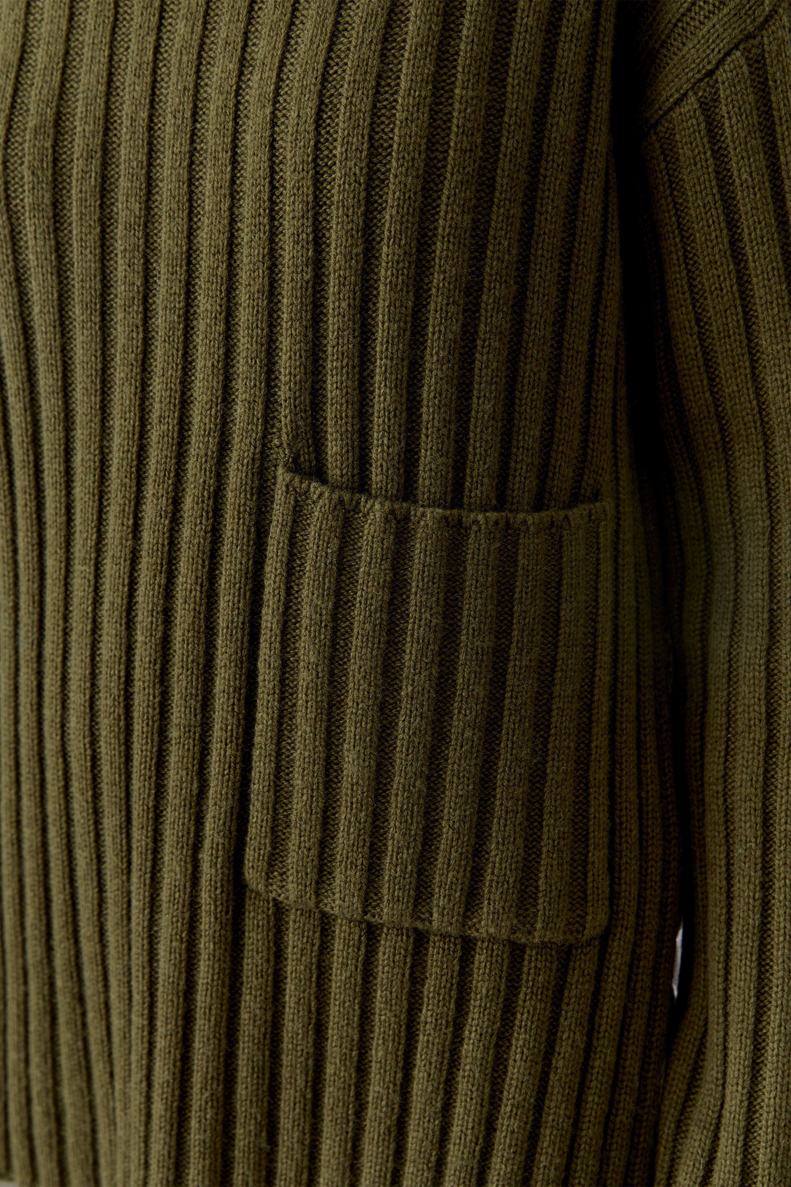 Oui Strickpullover Khaki